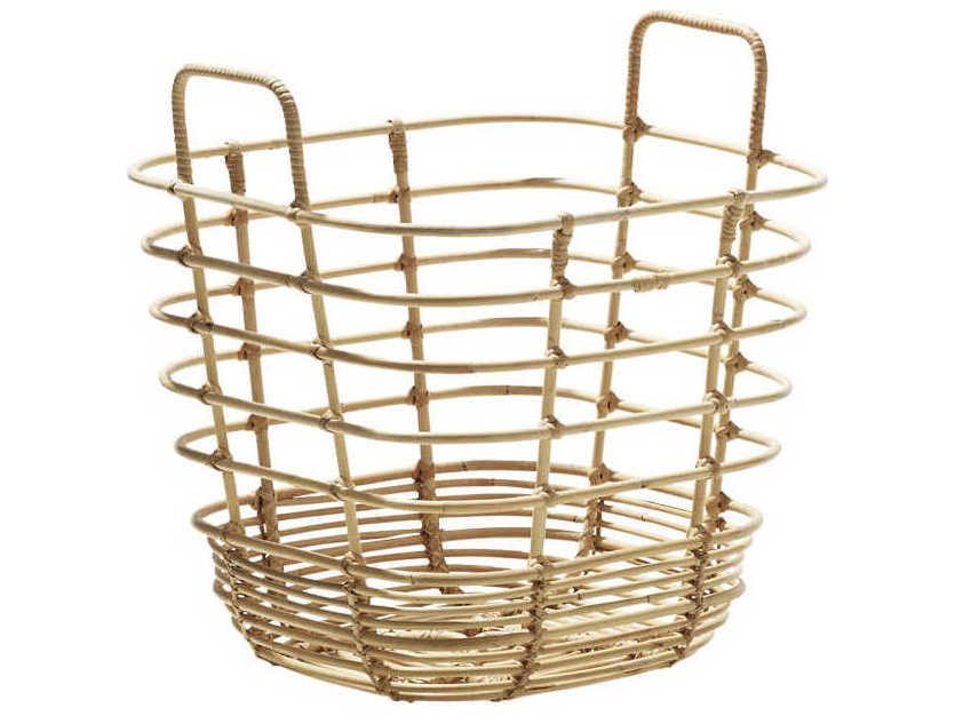 Cane Line Indoor Sweep Natural Storage Bin