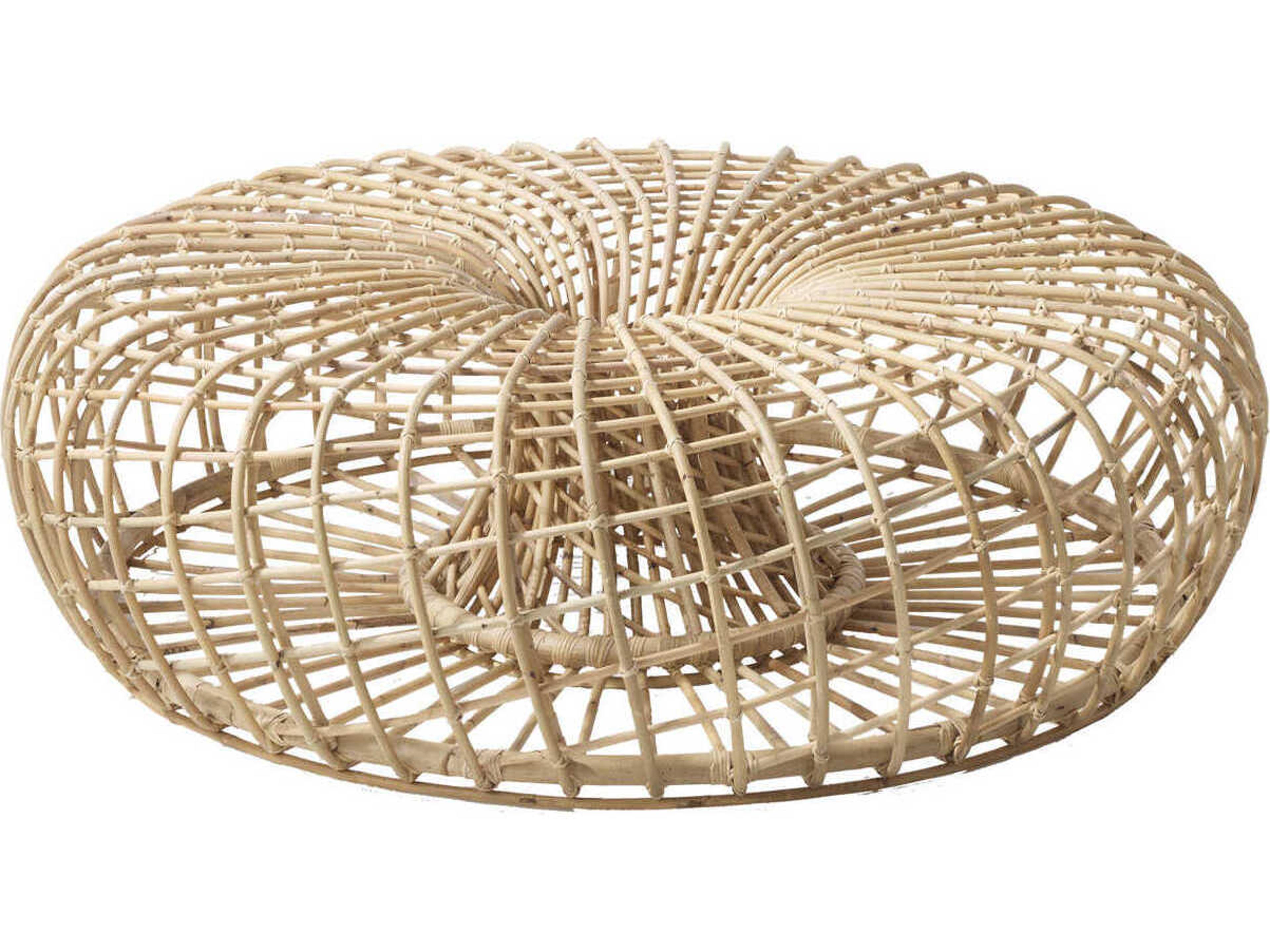 Cane Line Nest Natural Brown Ottoman