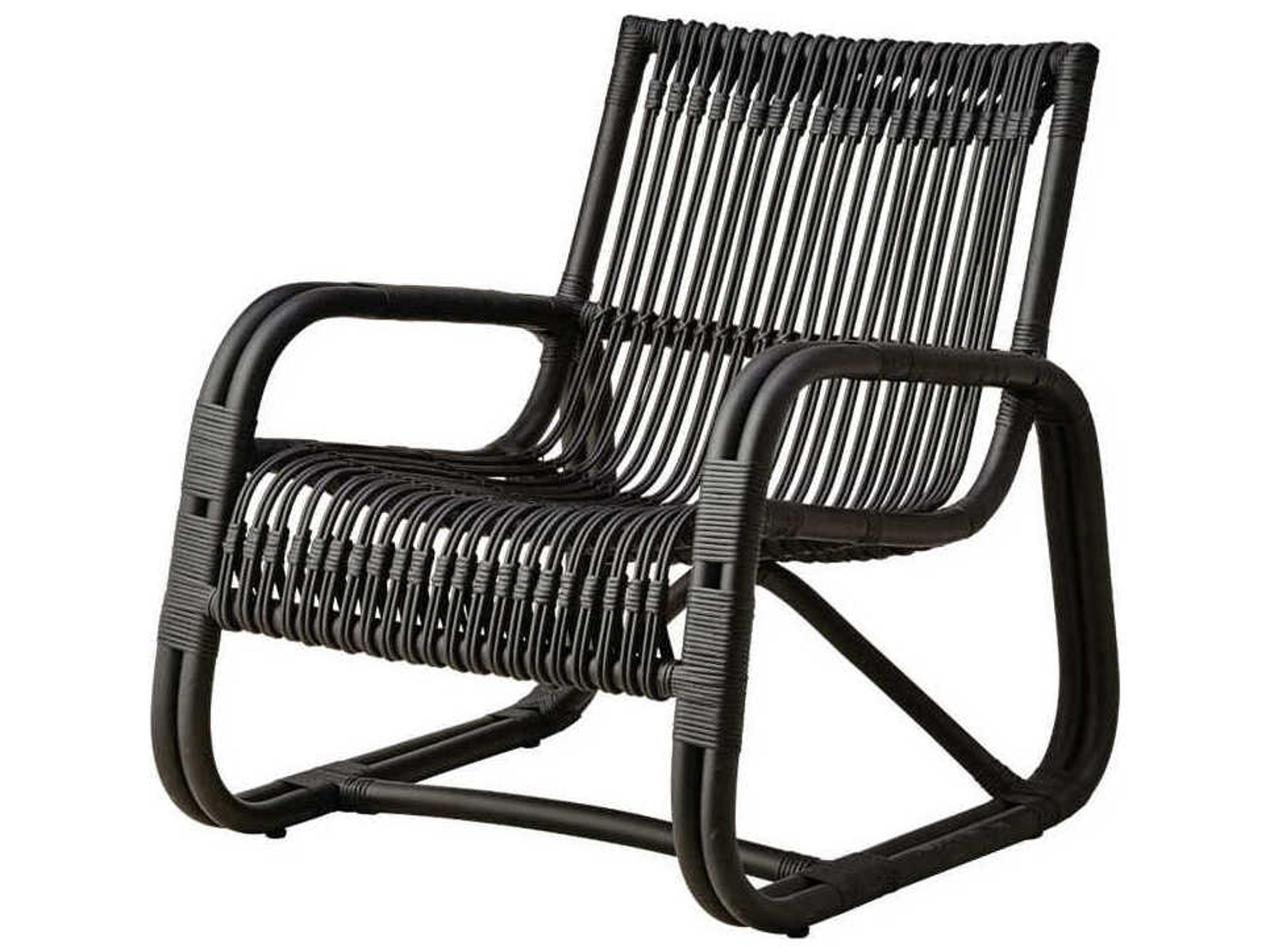 Cane Line Curve Black Accent Chair