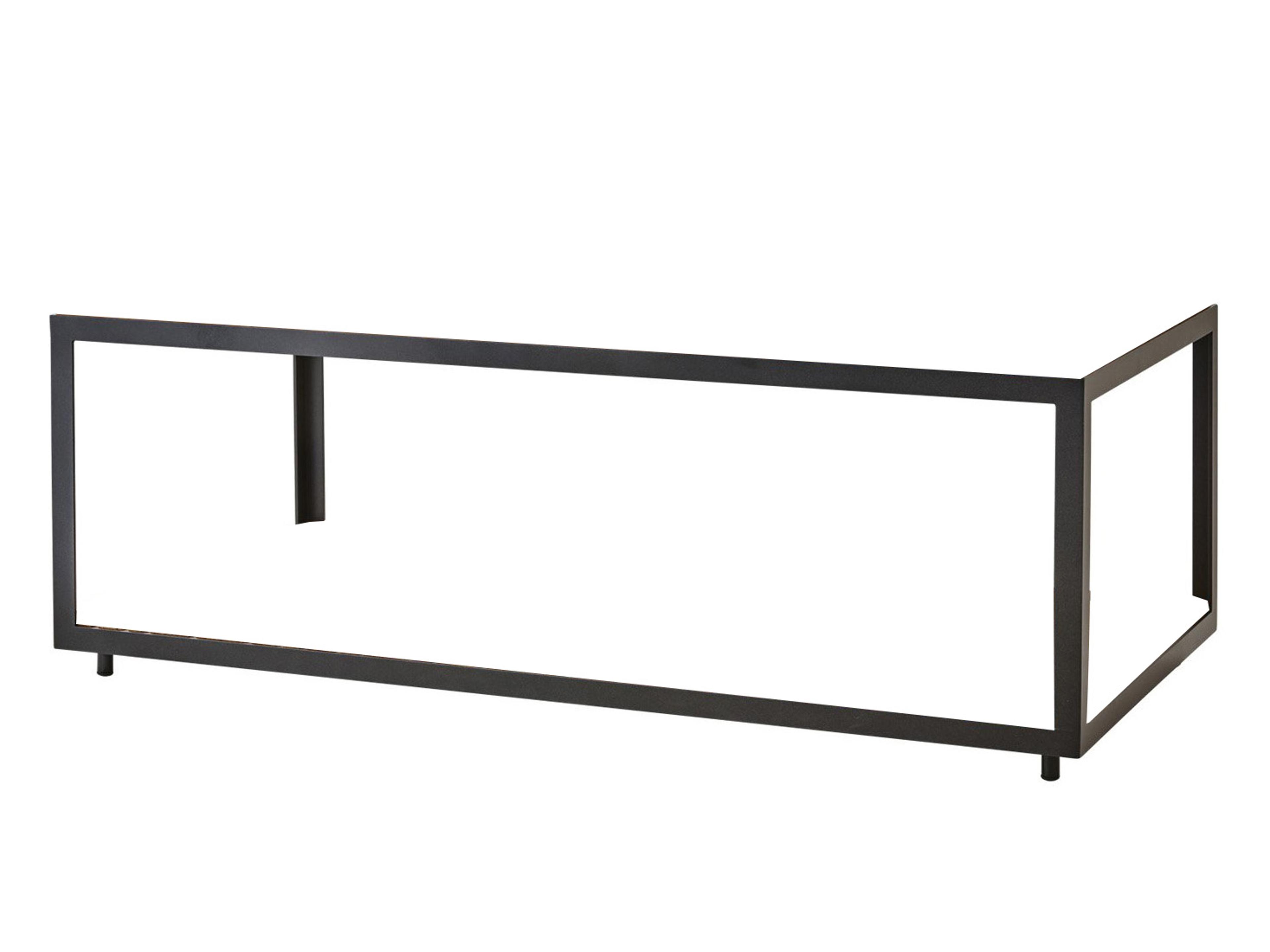 Cane Line Outdoor Level Aluminum Rectangular Coffee Table Base