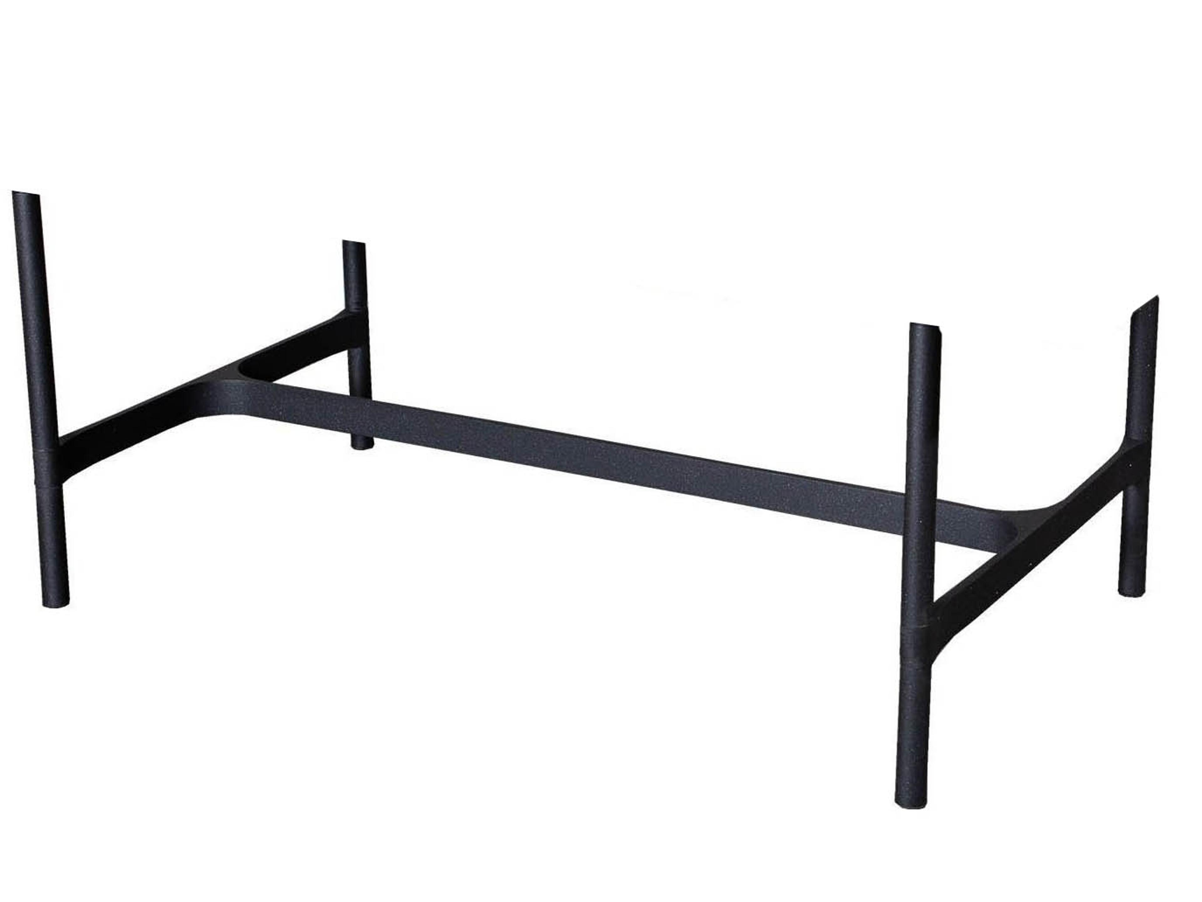 Cane Line Outdoor Twist Lava Grey Aluminum Coffee Table Base