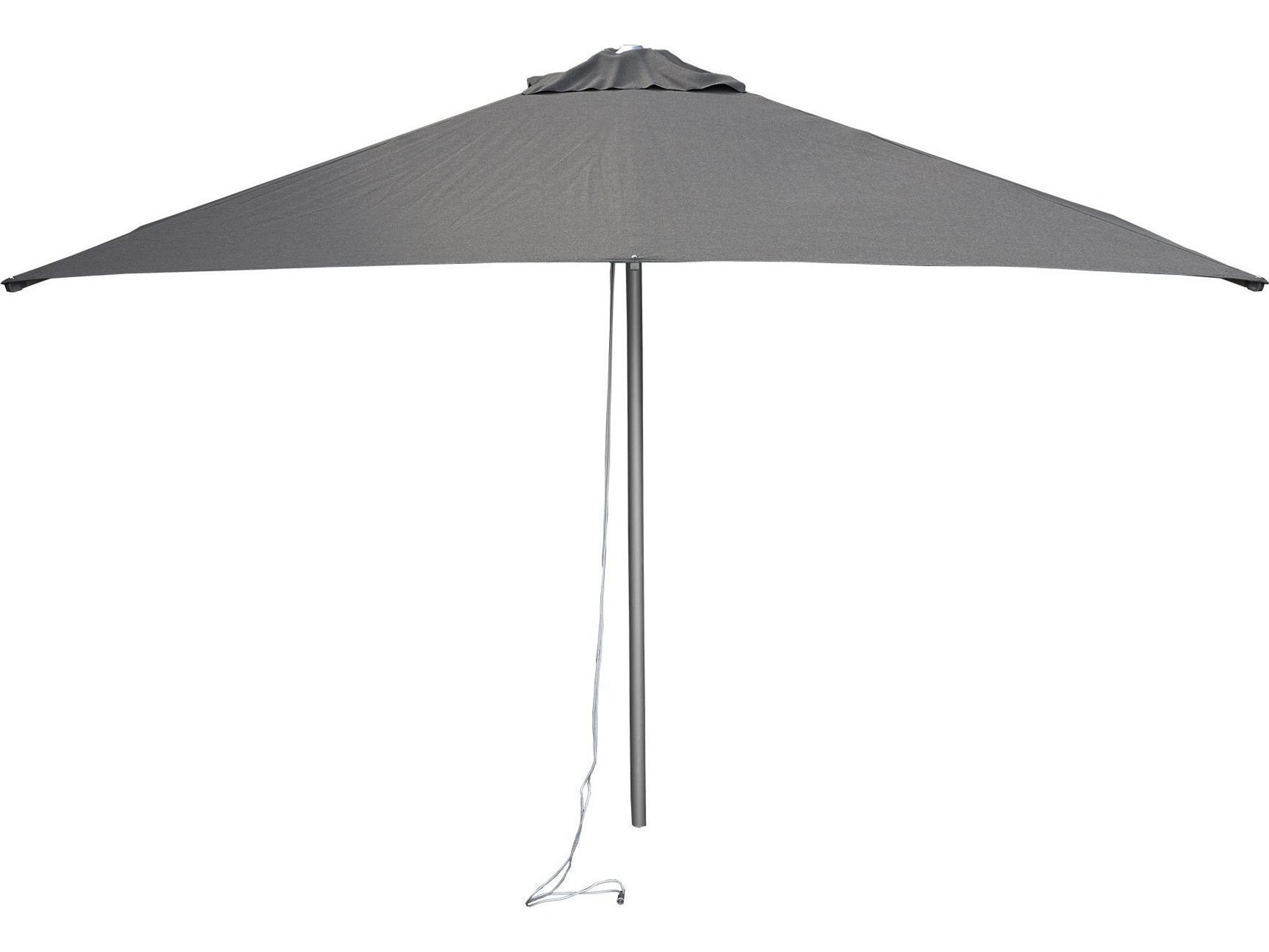 Harbour Parasol Aluminum 6.5 Foot Round Umbrella with Pulley System