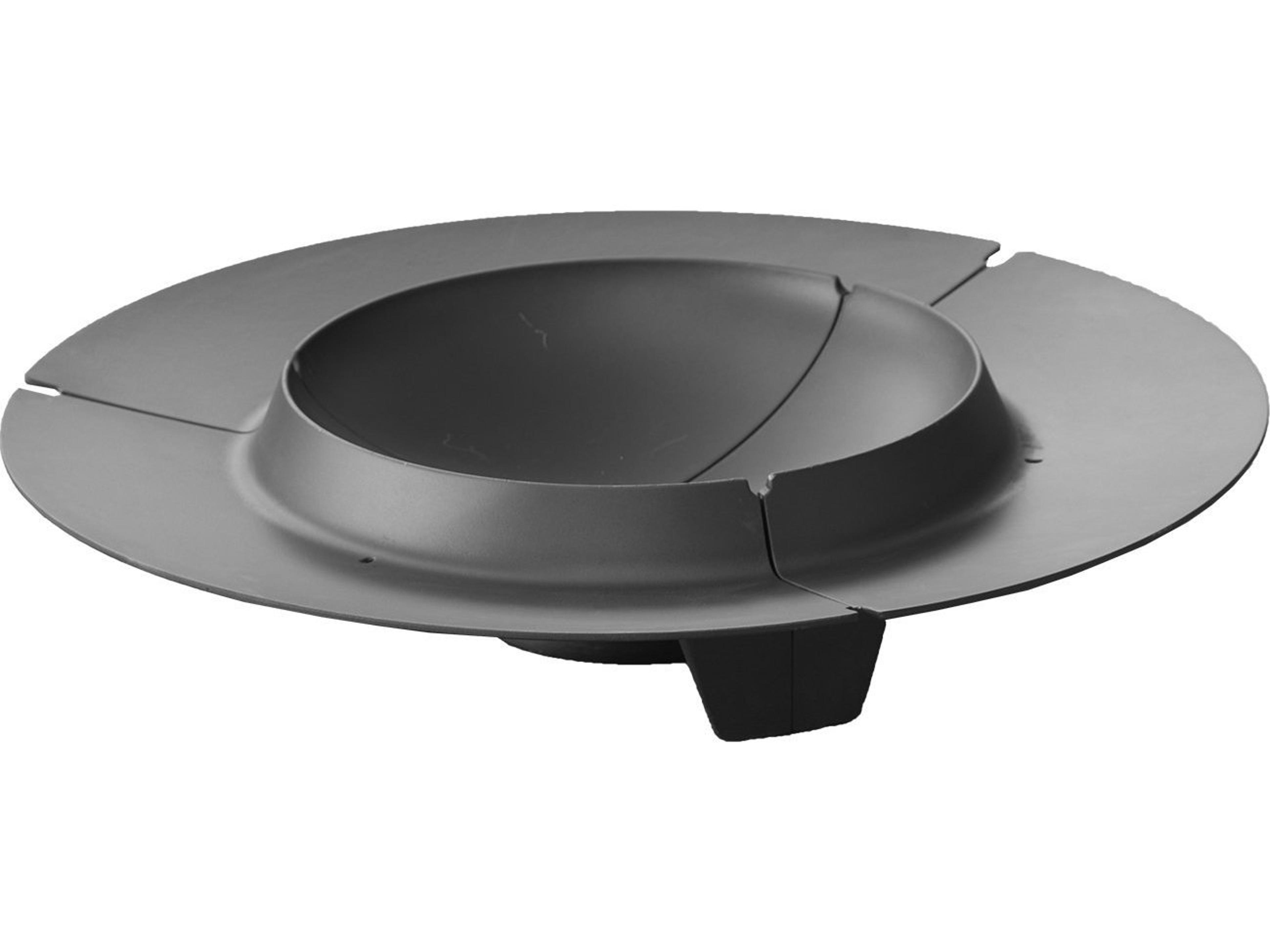 Cane Line Outdoor Ember Black Cast Iron Large Round Fire Pit