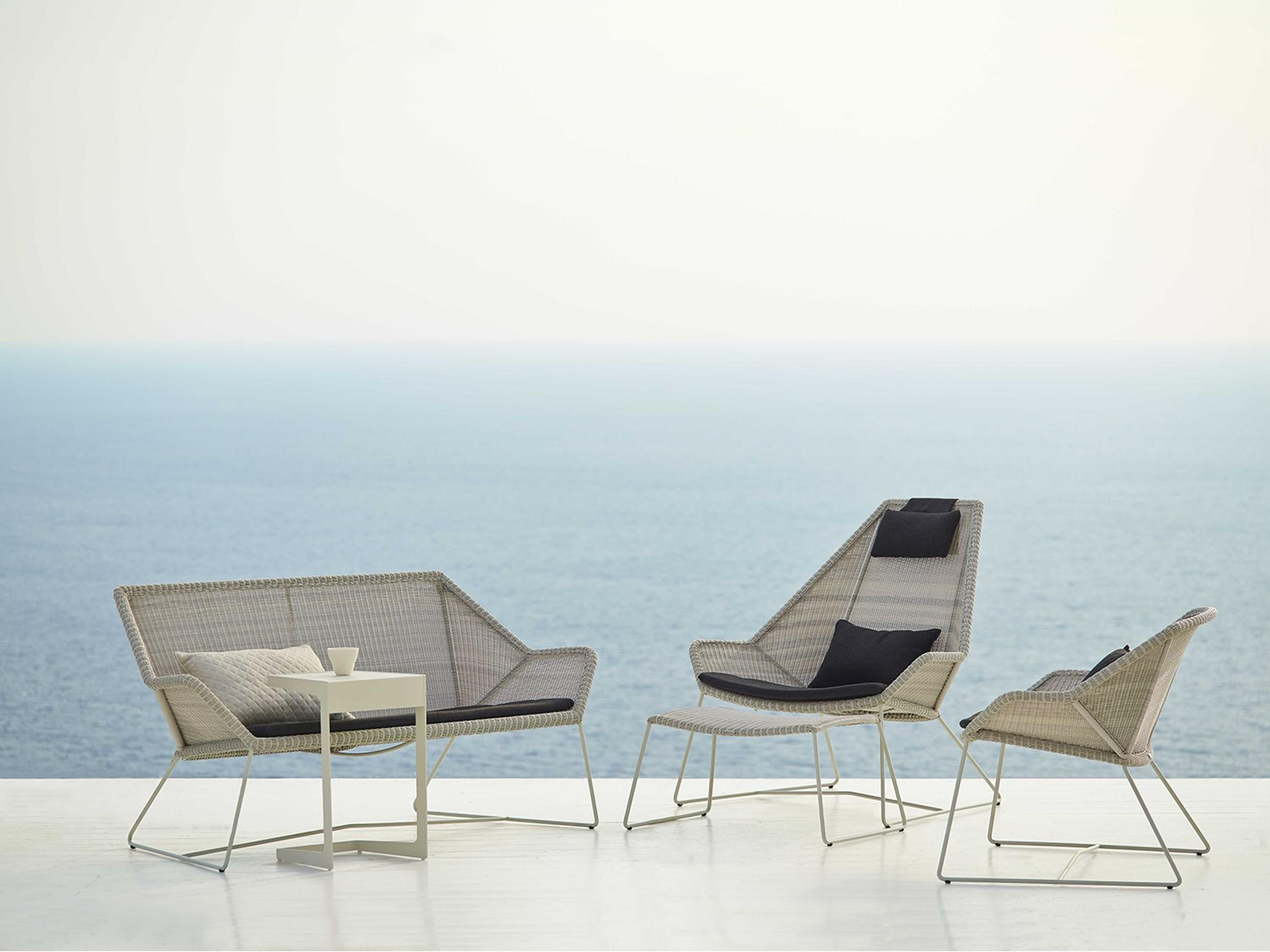 Cane Line Outdoor Breeze Aluminum Wicker Lounge Set