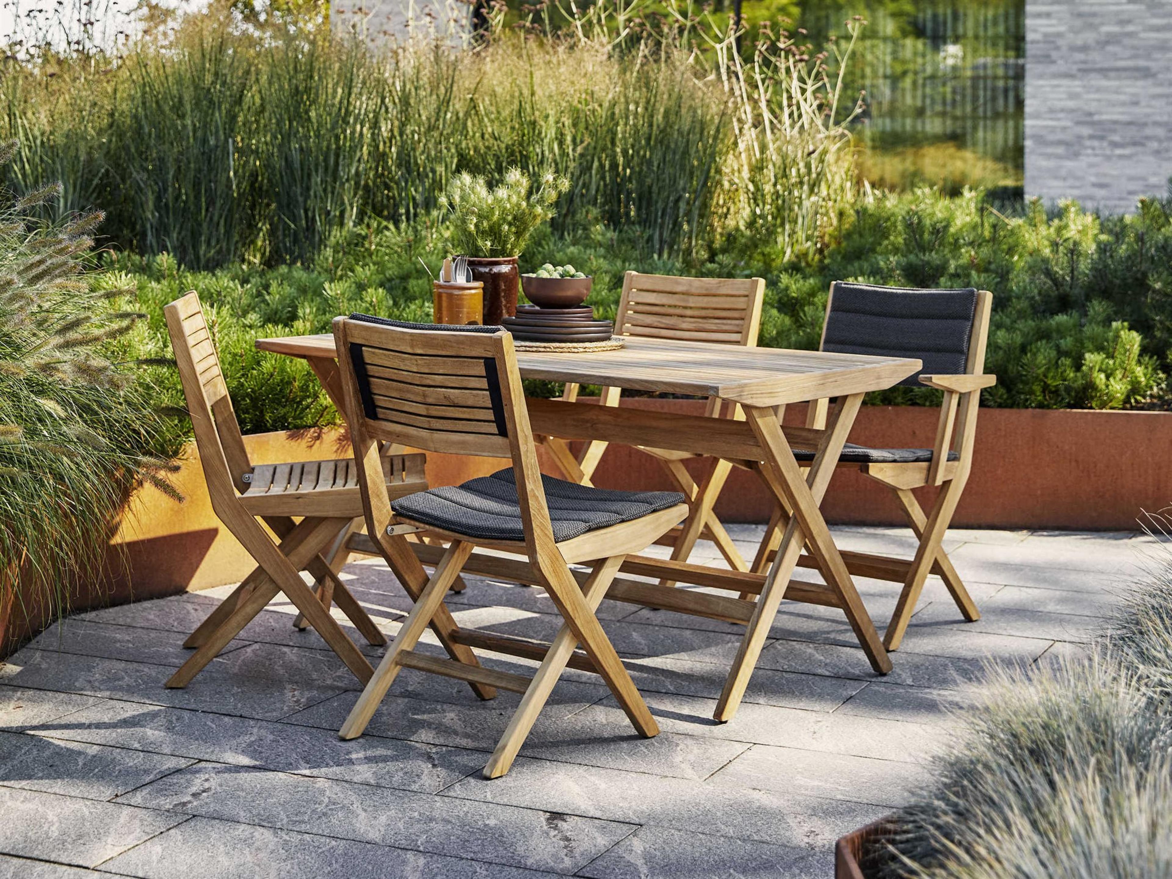 Cane Line Outdoor Flip Teak Dining Set
