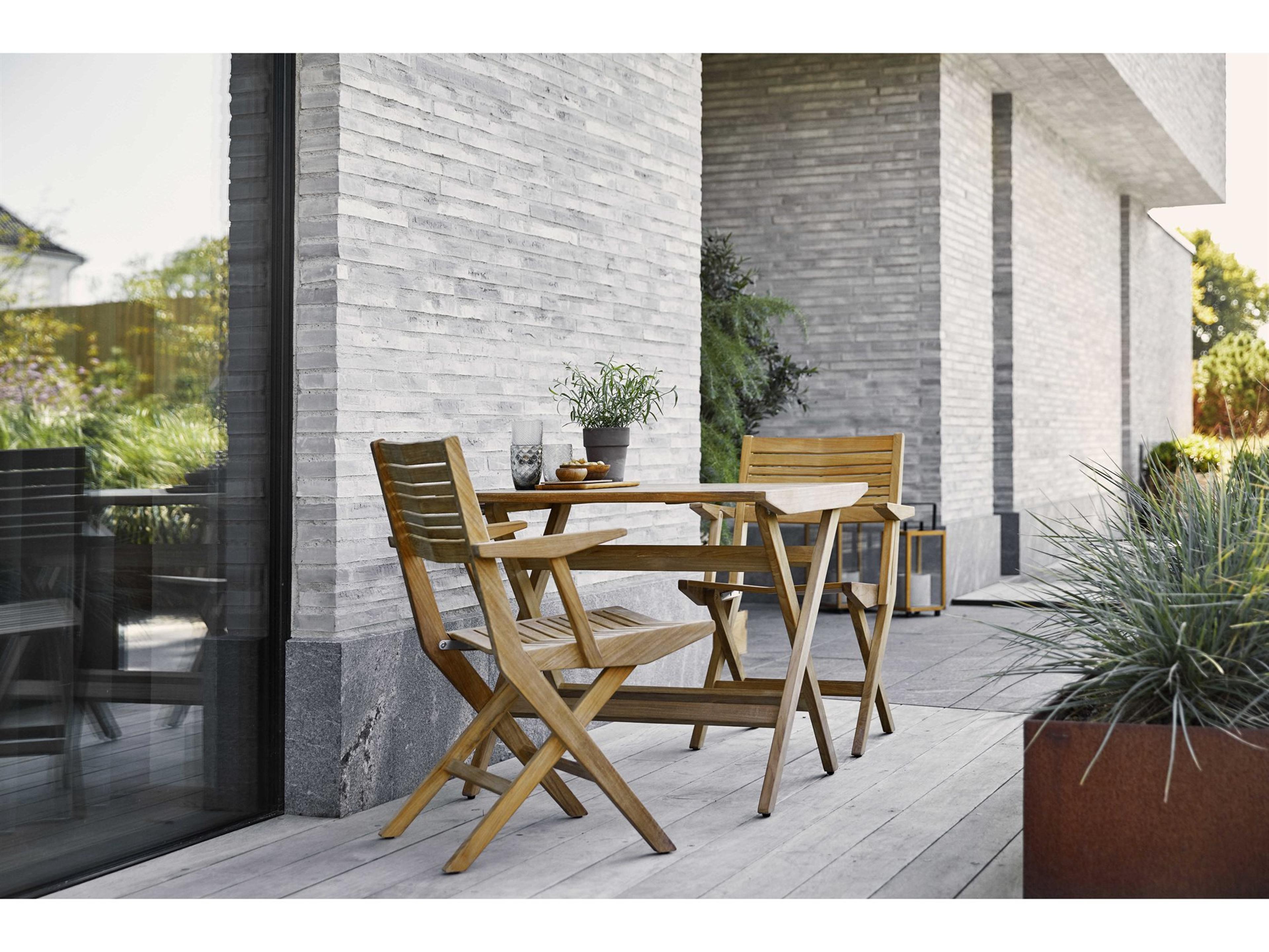 Cane Line Outdoor Flip Teak Dining Set