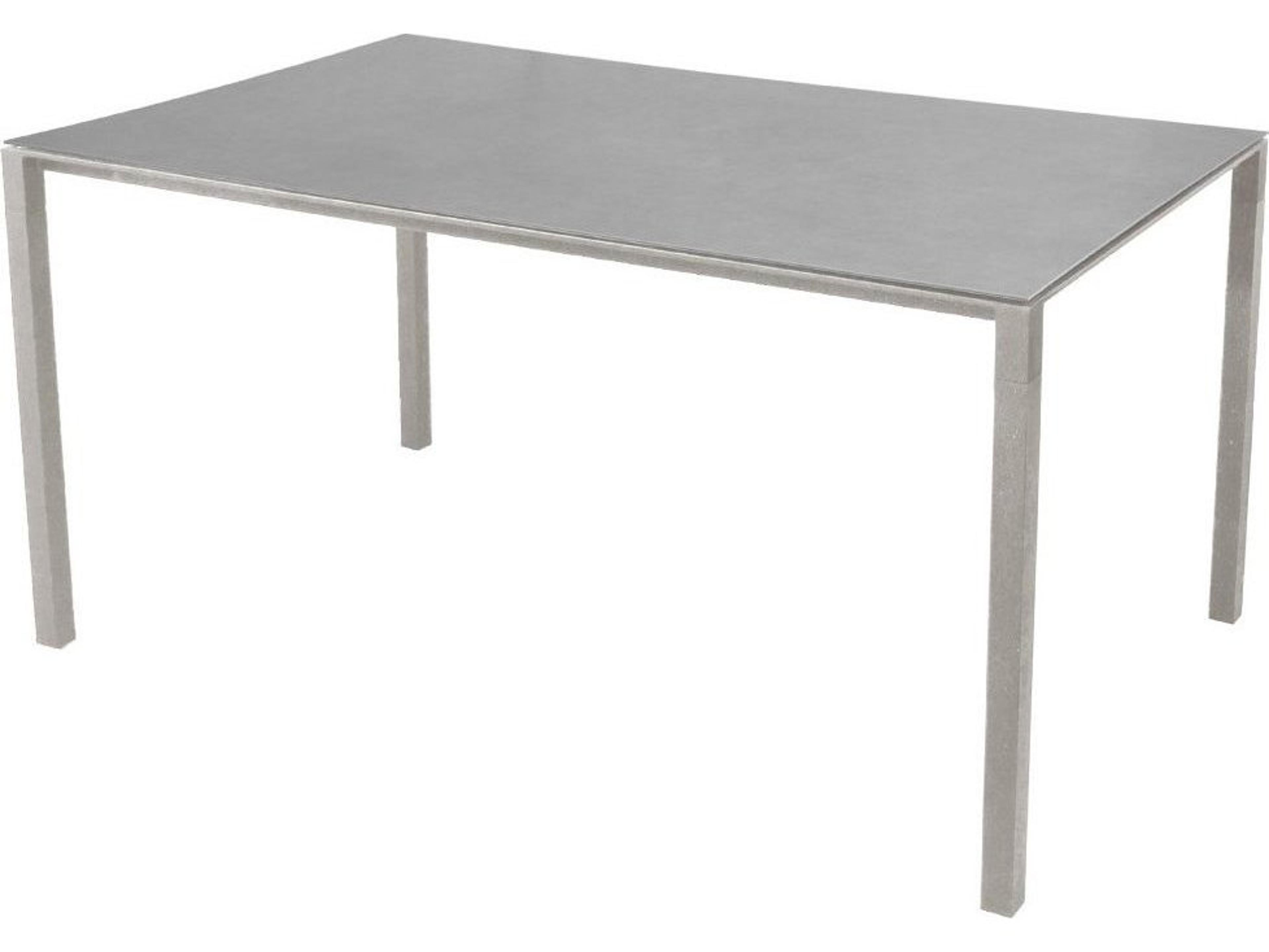 Cane Line Outdoor Pure Aluminum Rectangular Dining Table
