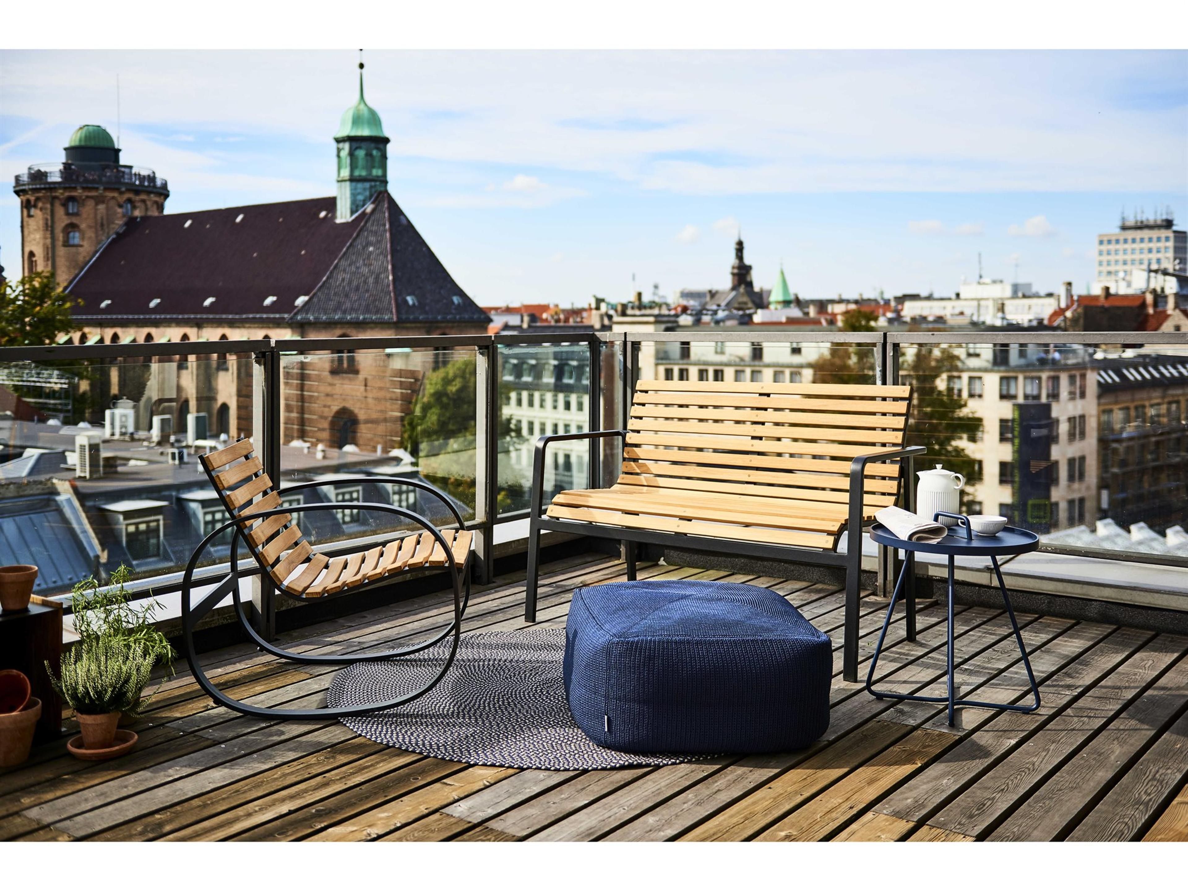 Cane Line Outdoor Parc Teak Aluminum Lounge Set