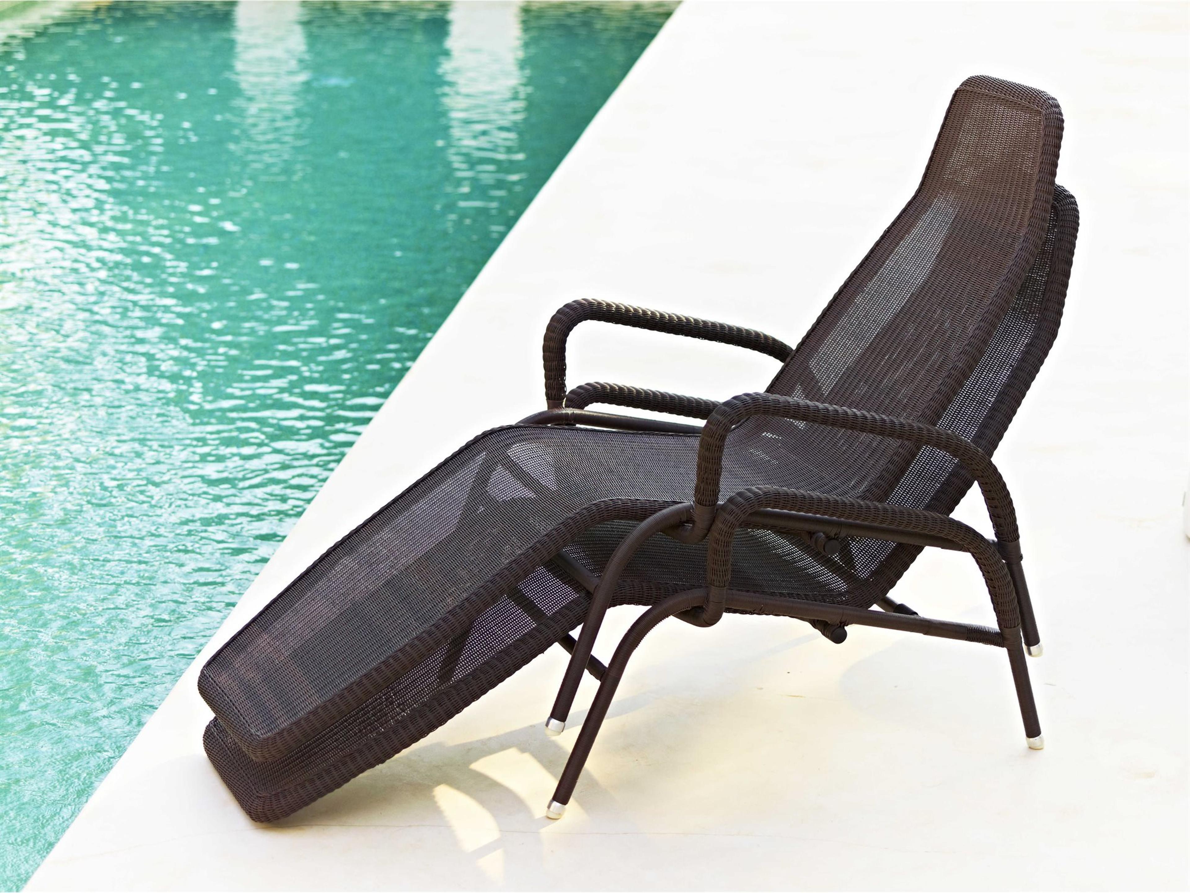 Cane Line Outdoor Sunrise Aluminum Stackable Chaise Lounge Set