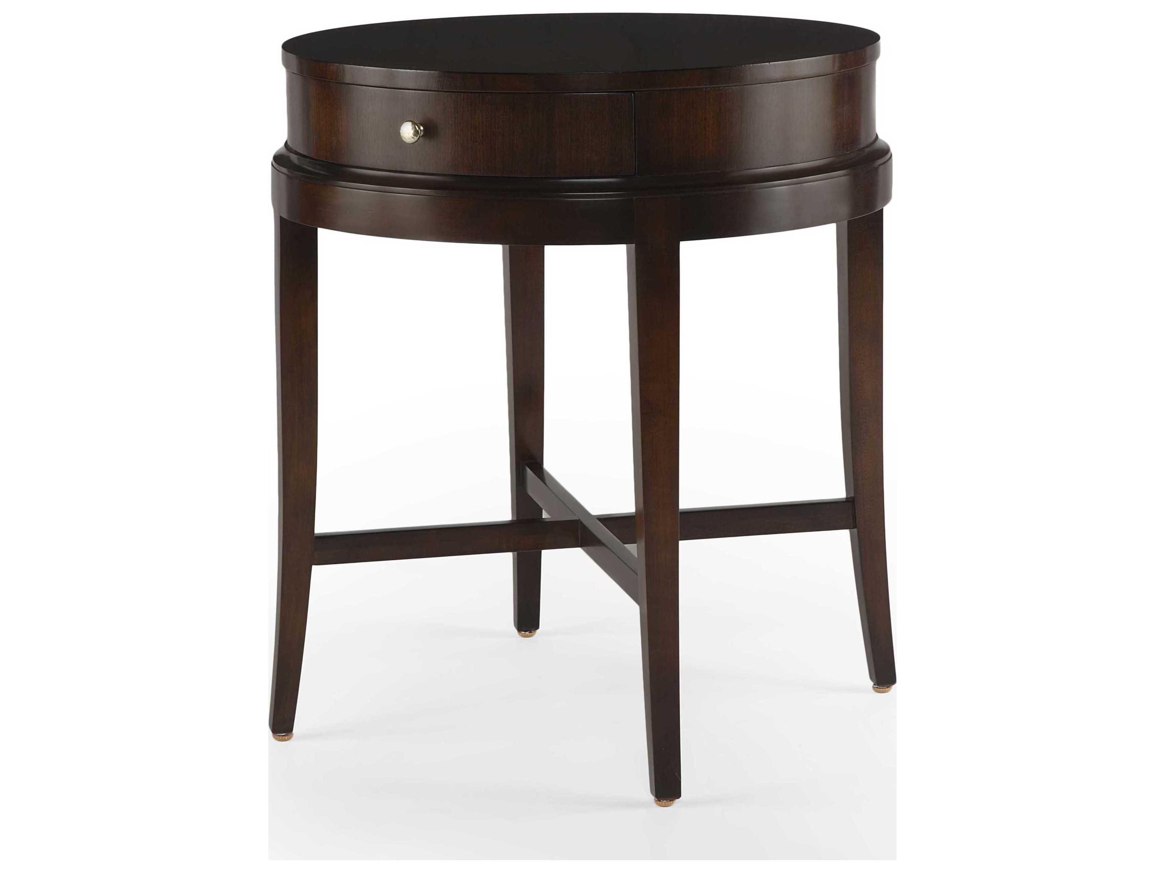Century Furniture Tribeca Round Wood End Table