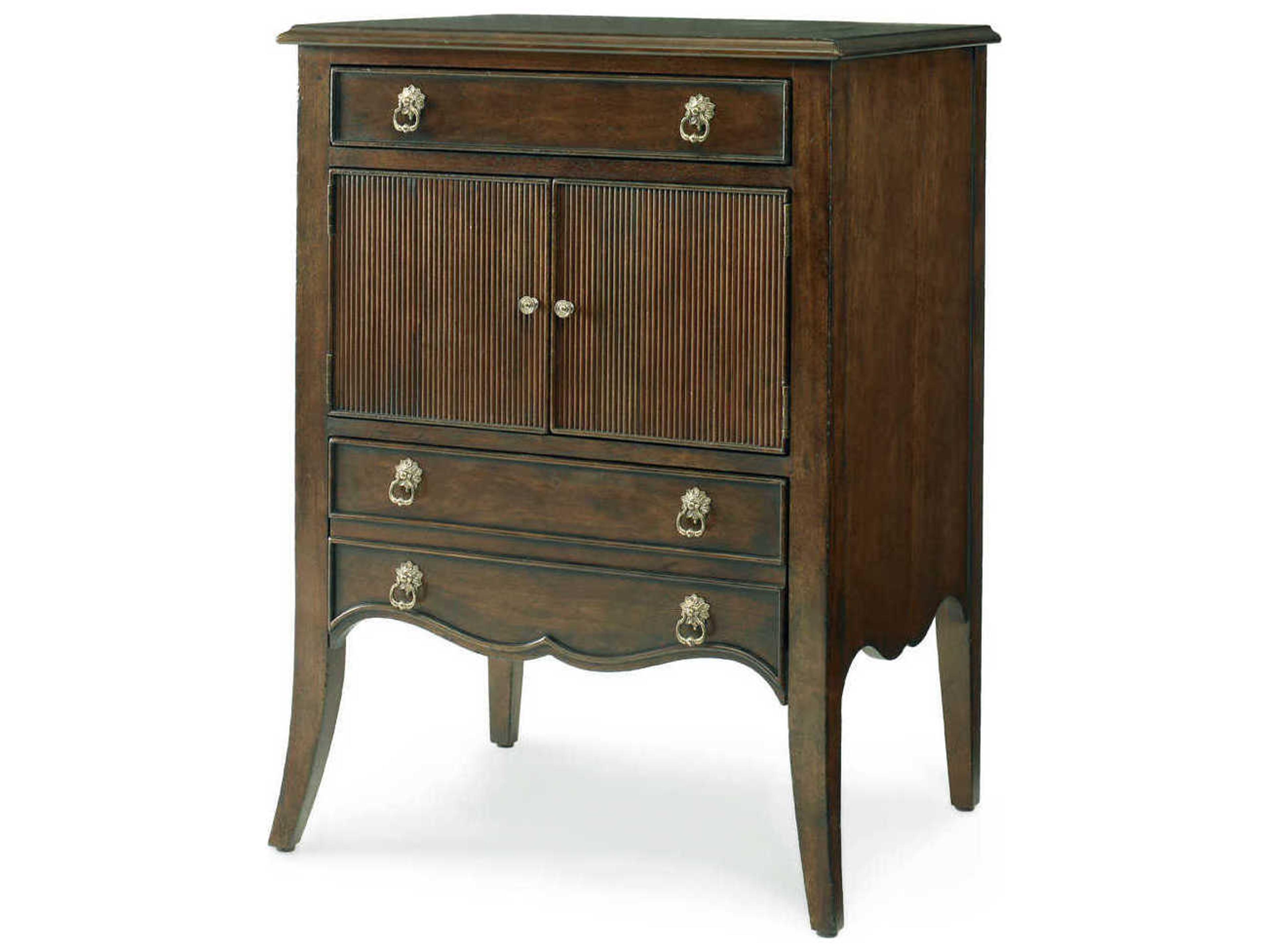 Century Furniture Chelsea Club 2-Drawers Brown Mahogany Wood Nightstand