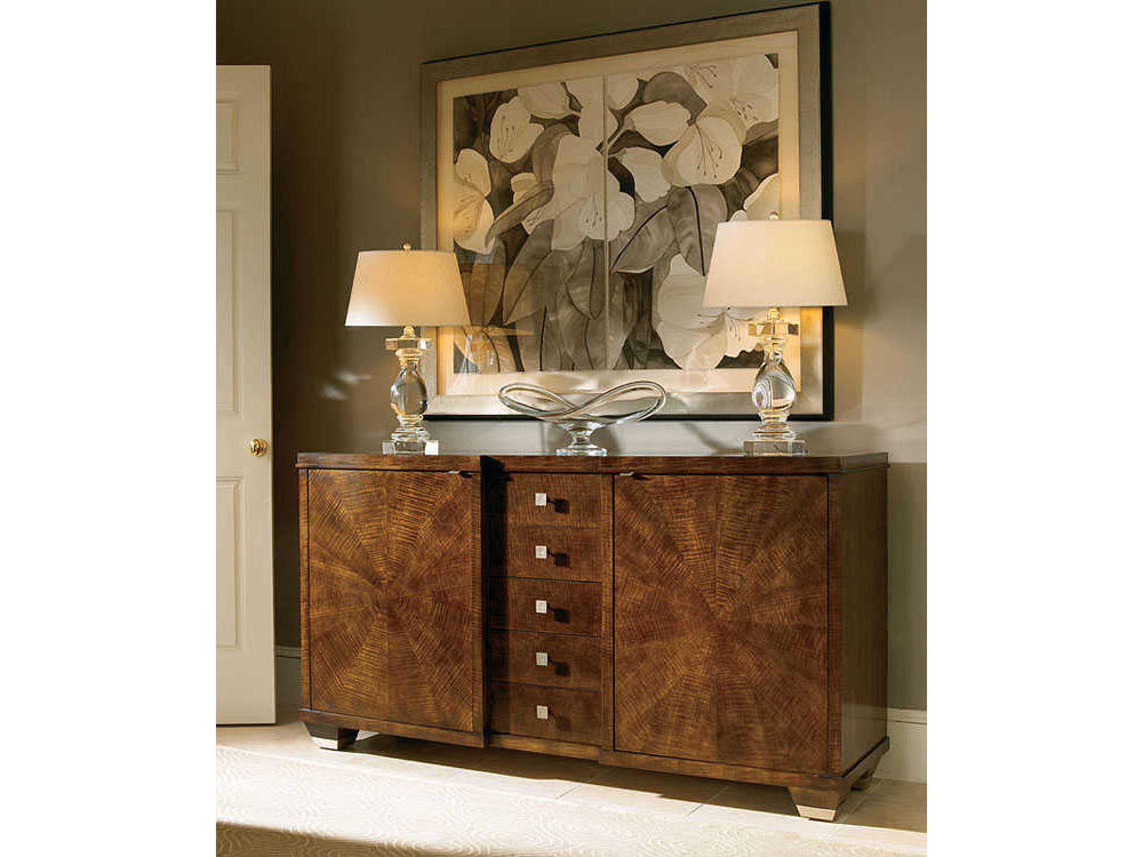 Century Furniture Omni 74" Maple Wood Sable Credenza Sideboard