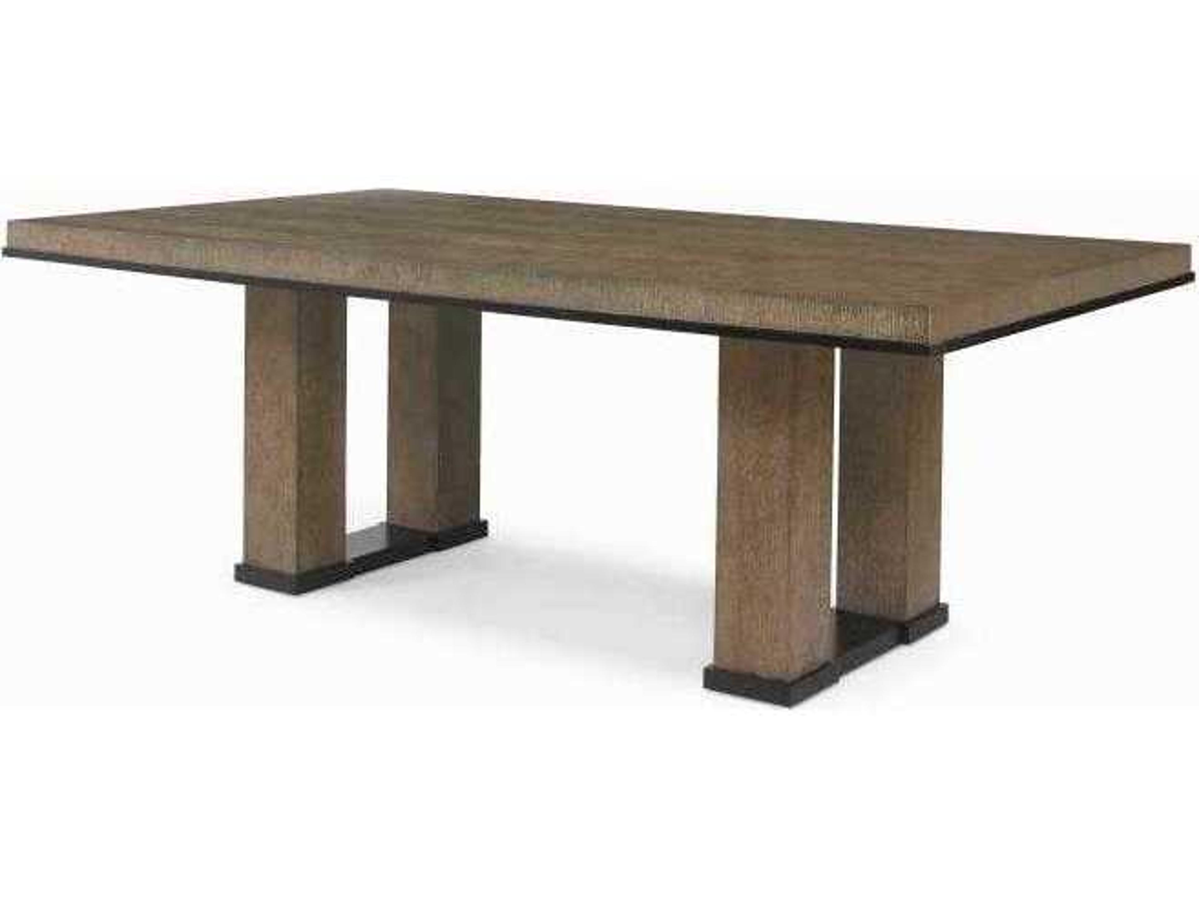 Century Furniture Mesa Rectangular Wood Napa Melange Dining Table