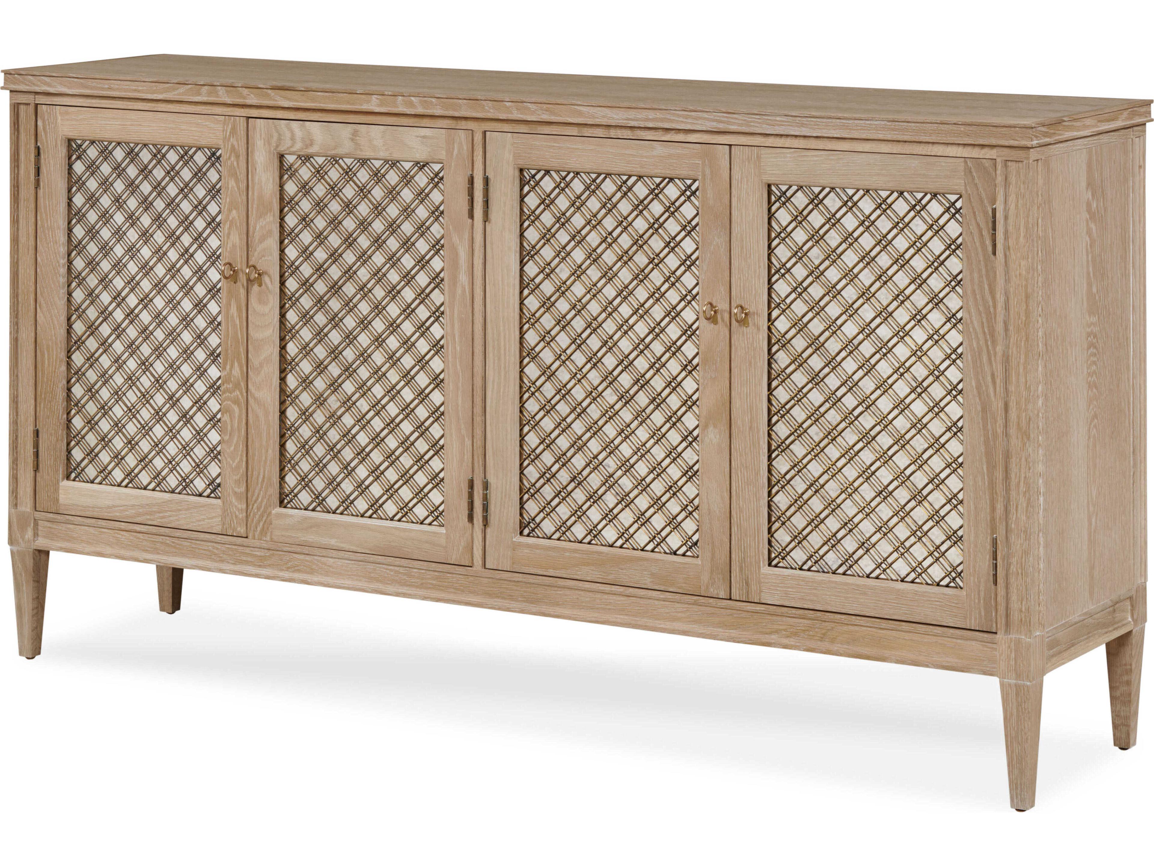 Century Furniture Maison-47 66" Oak Wood Blonde Cerused Sideboard