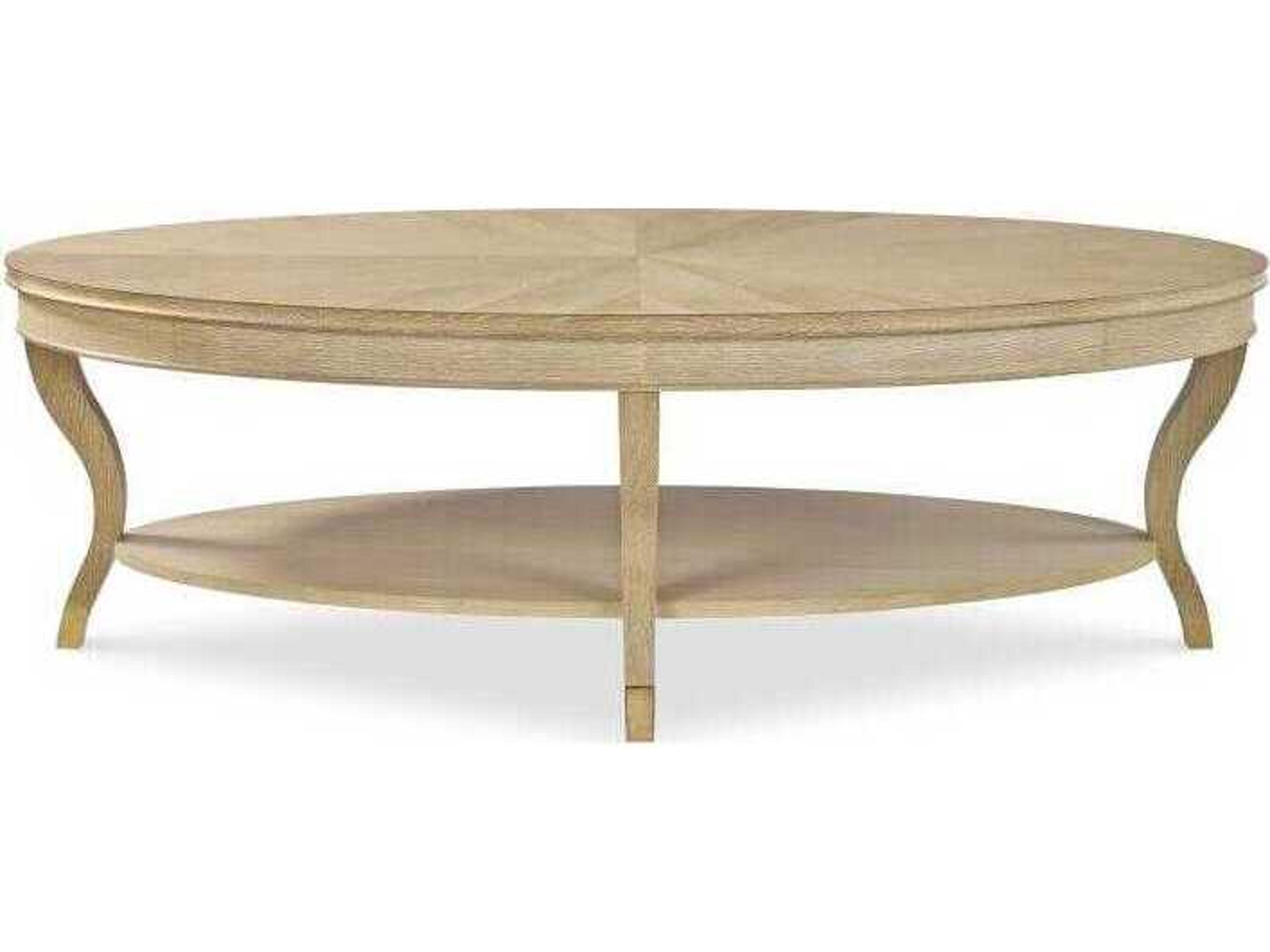 Century Furniture Maison-47 Round Wood Blonde Cerused Coffee Table