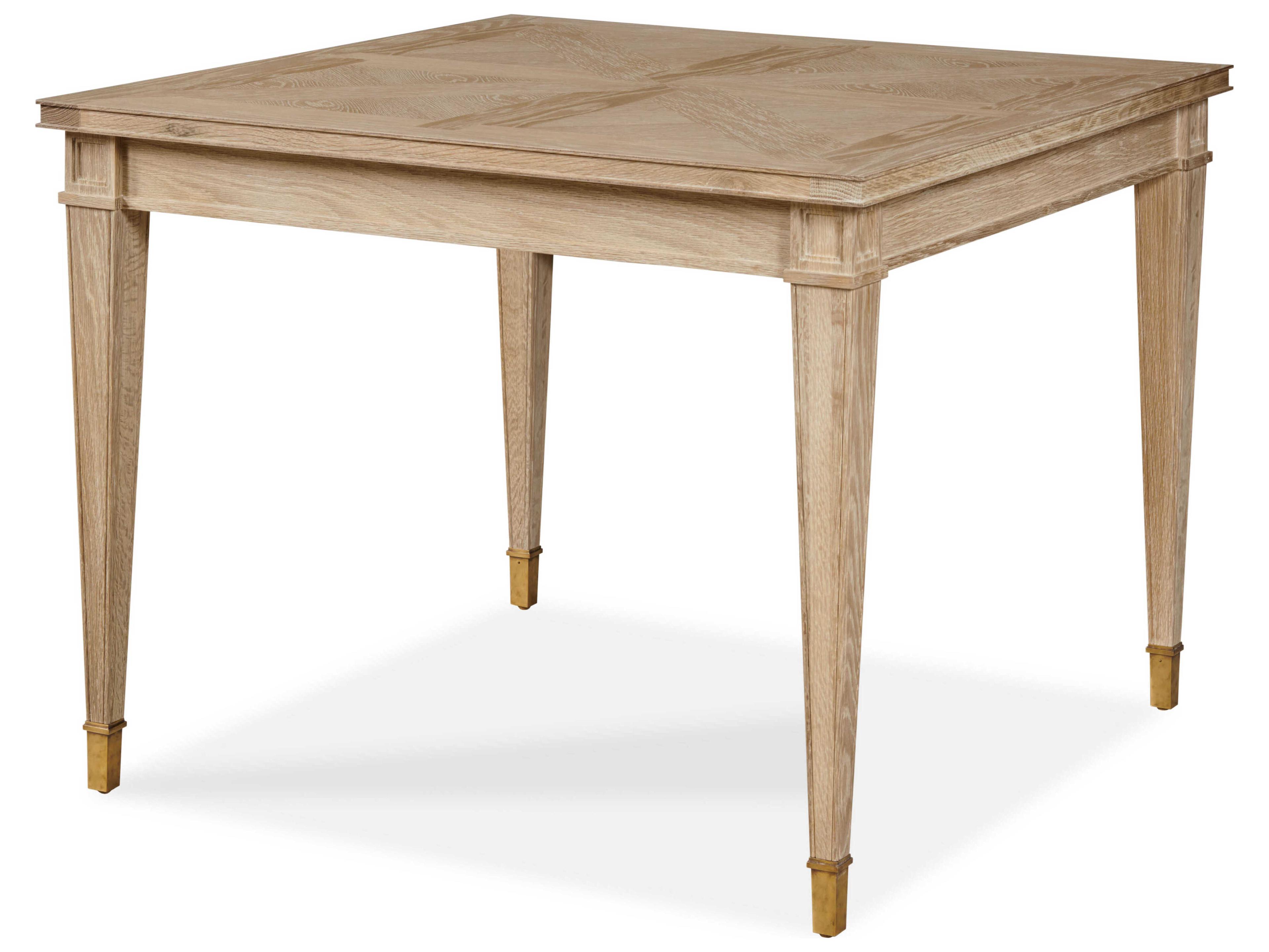 Century Furniture Maison-47 Beige Oak Wood Blonde Cerused Game Table