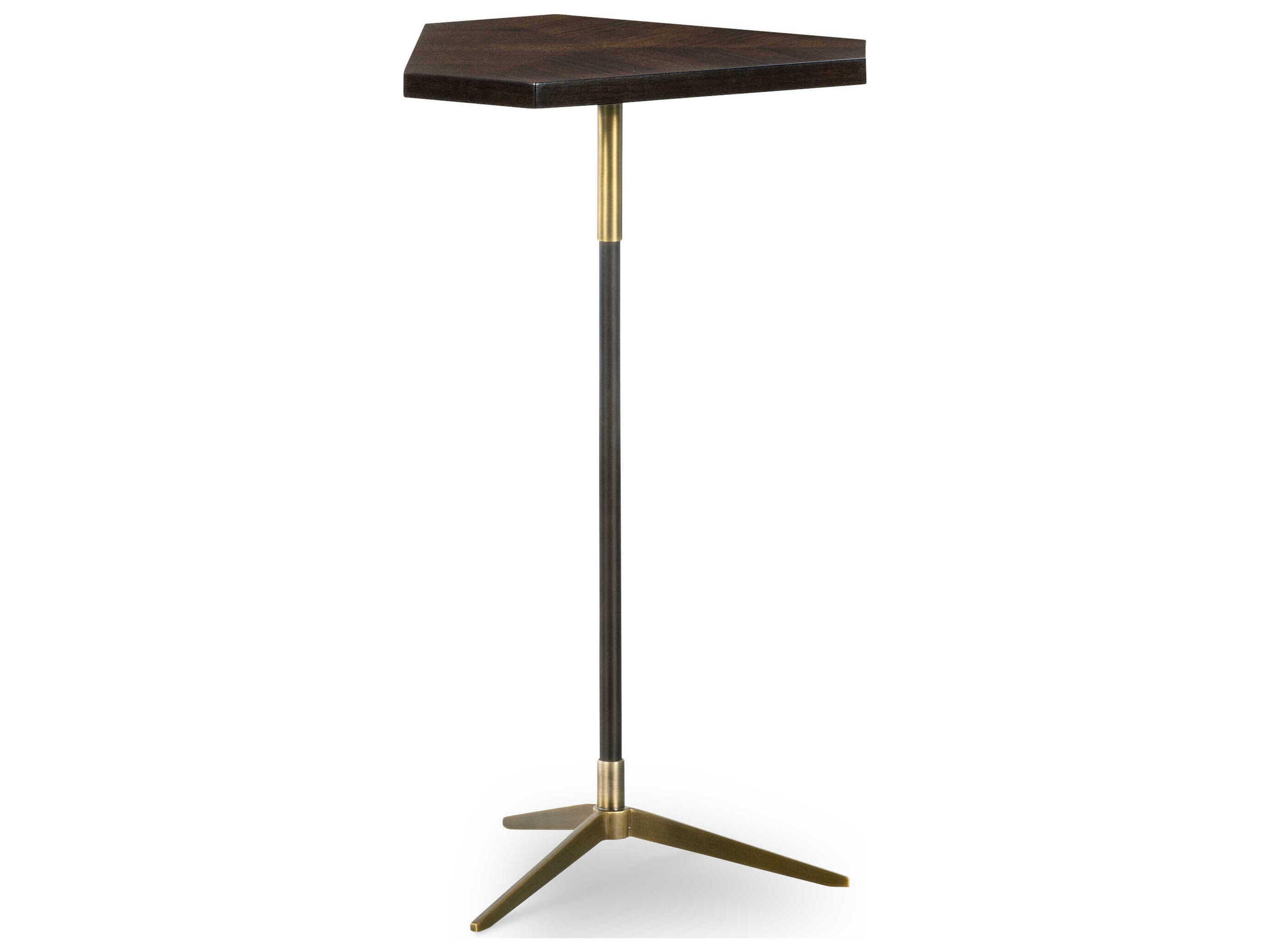 Century Furniture Thomas O'Brien Caron Hexagon Wood Dark End Table