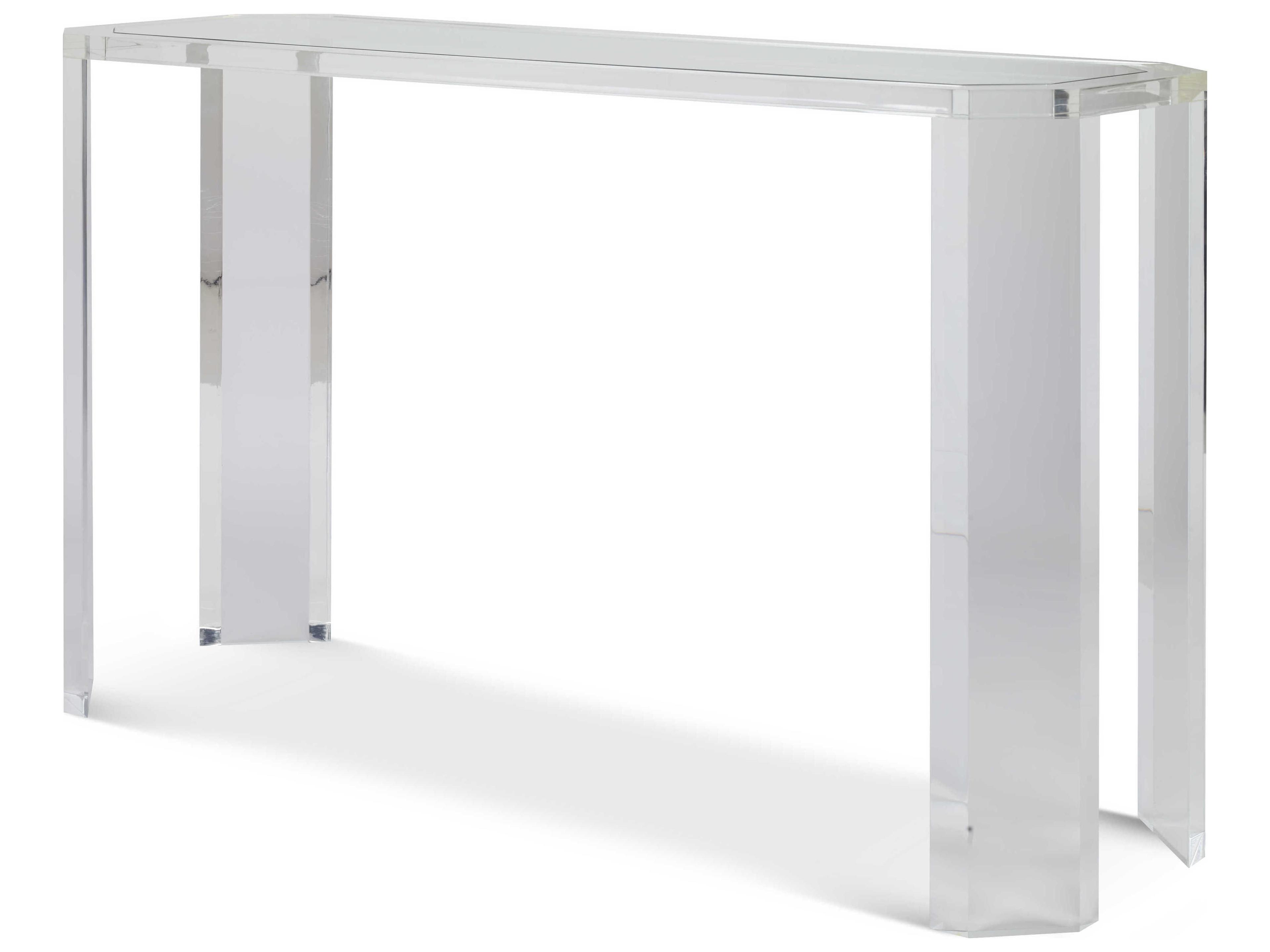 Century Furniture Thomas Obrien Rectangular Glass Console Table