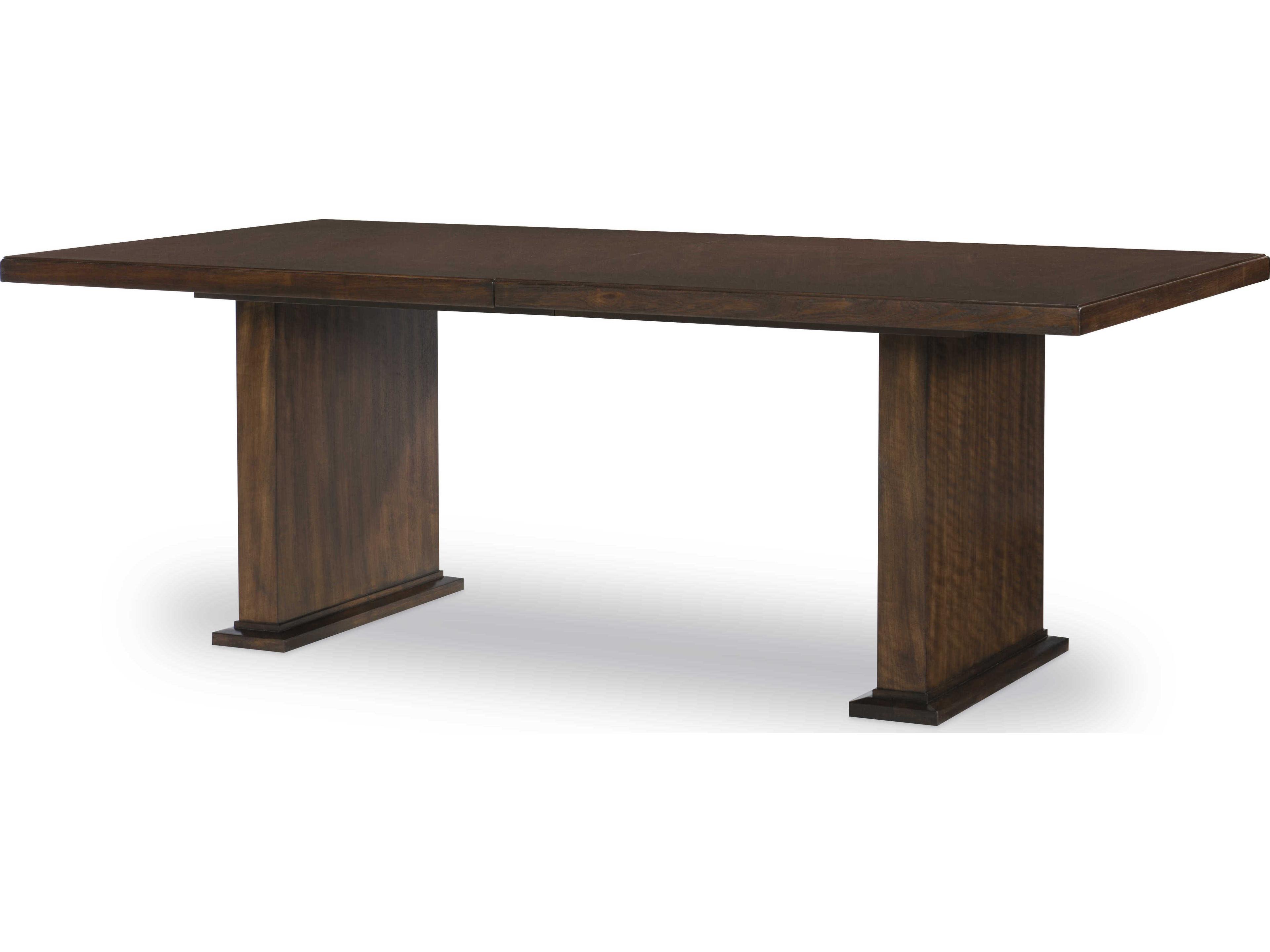 Century Furniture Citation Manning Extendable Rectangular Wood Brunette Dining Table