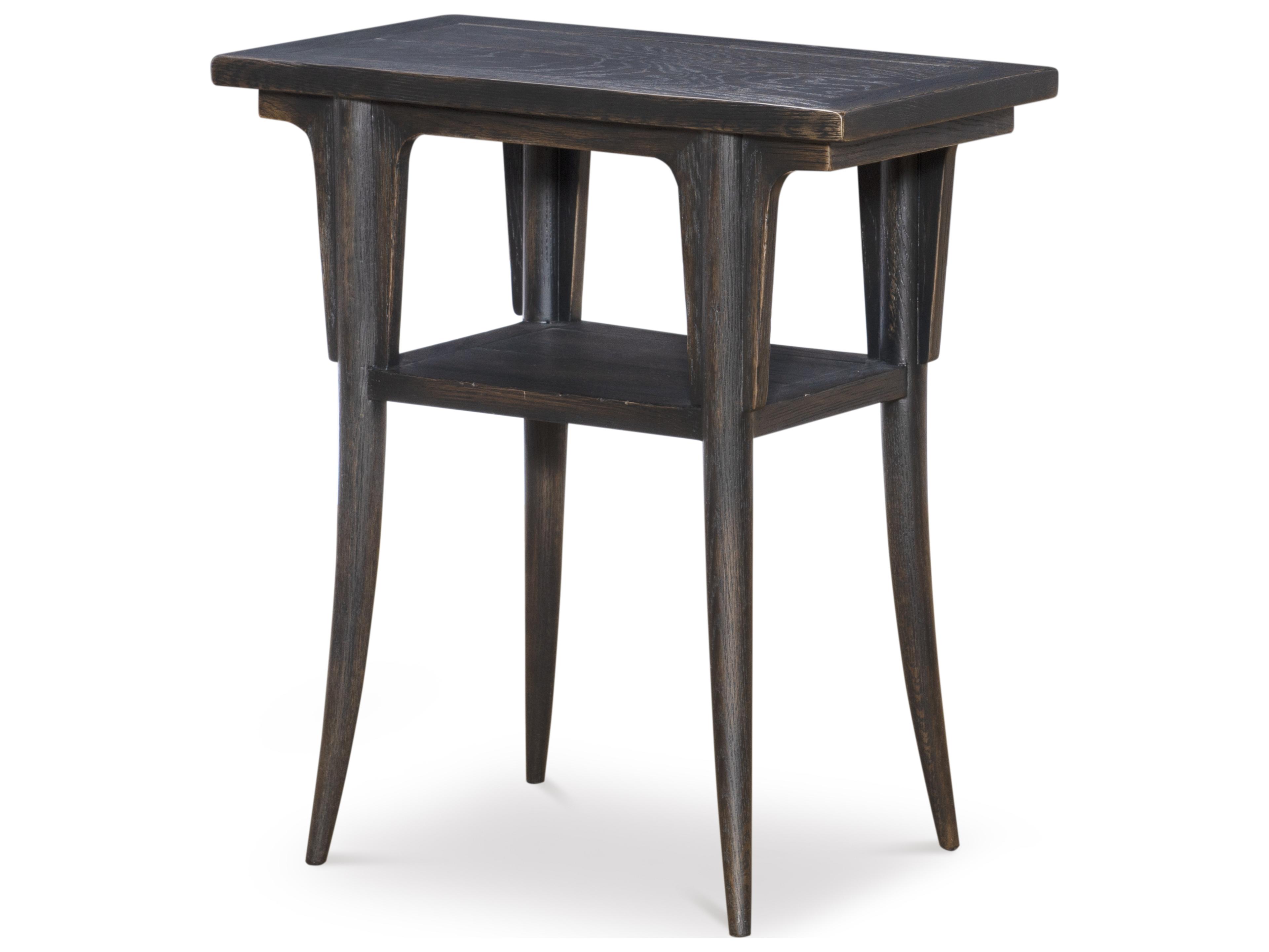 Century Furniture Camden Black Rustic End Table