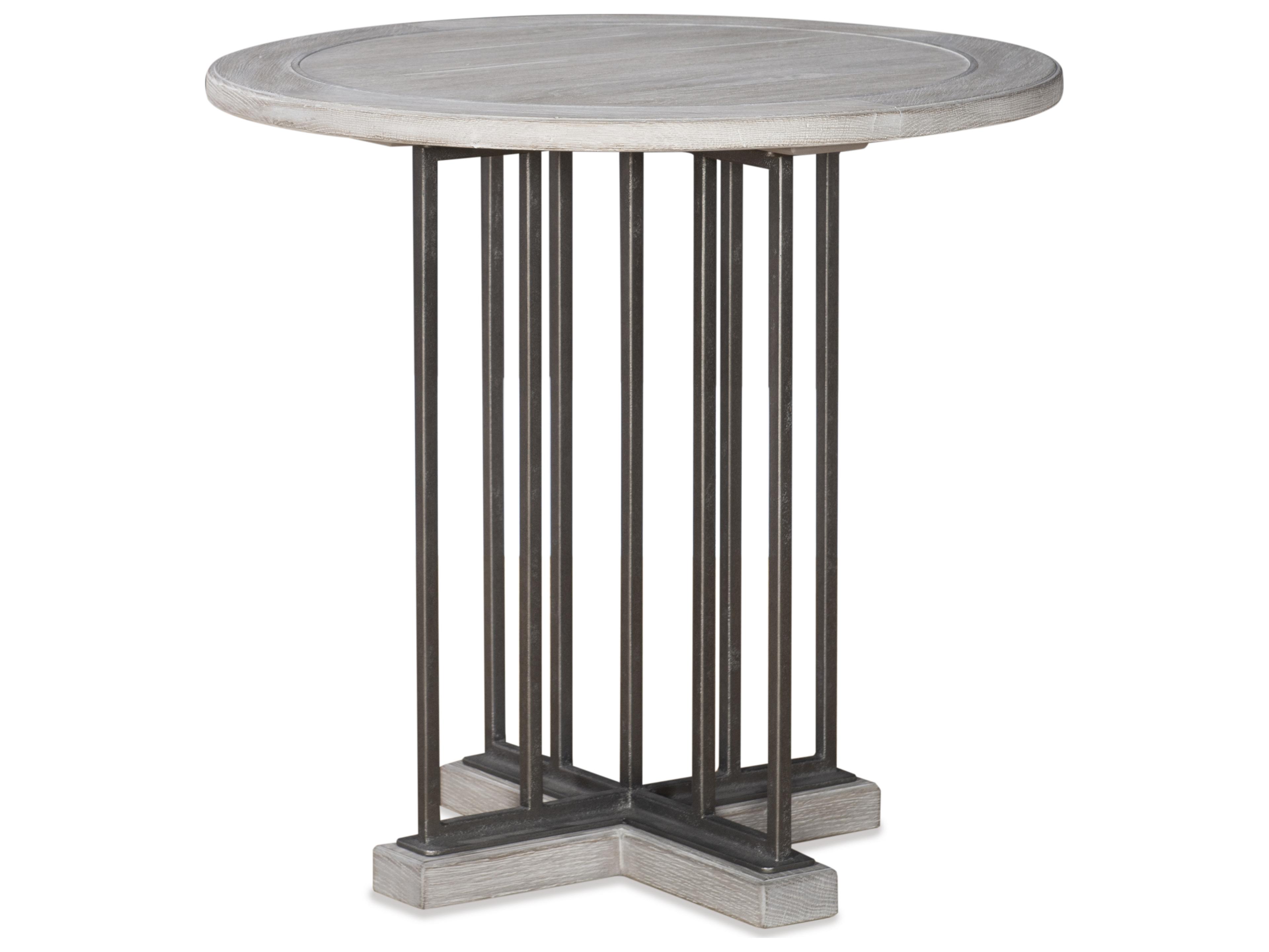 Century Furniture Camden White Rustic End Table