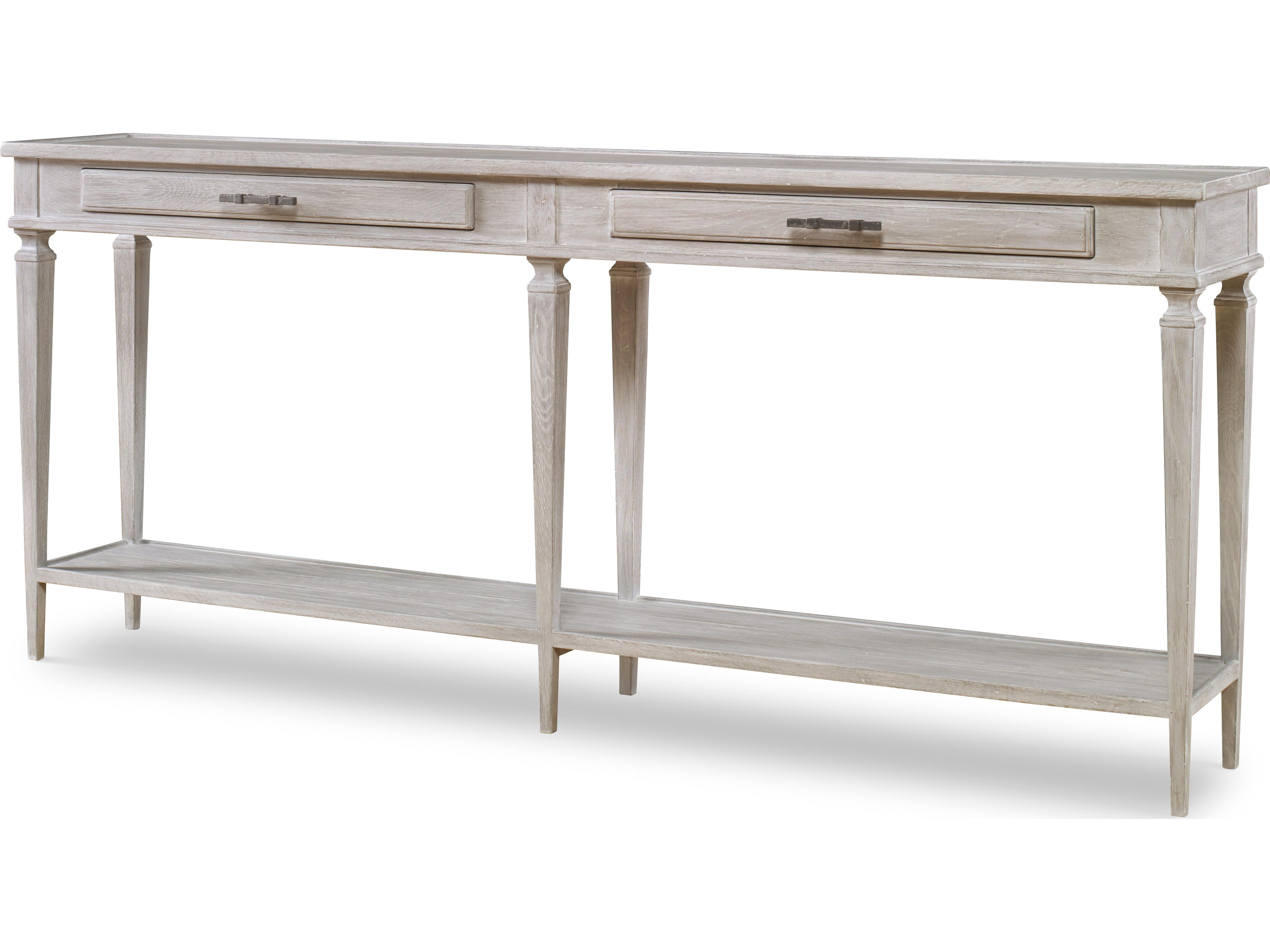 Century Furniture Camden White Rustic Console Table