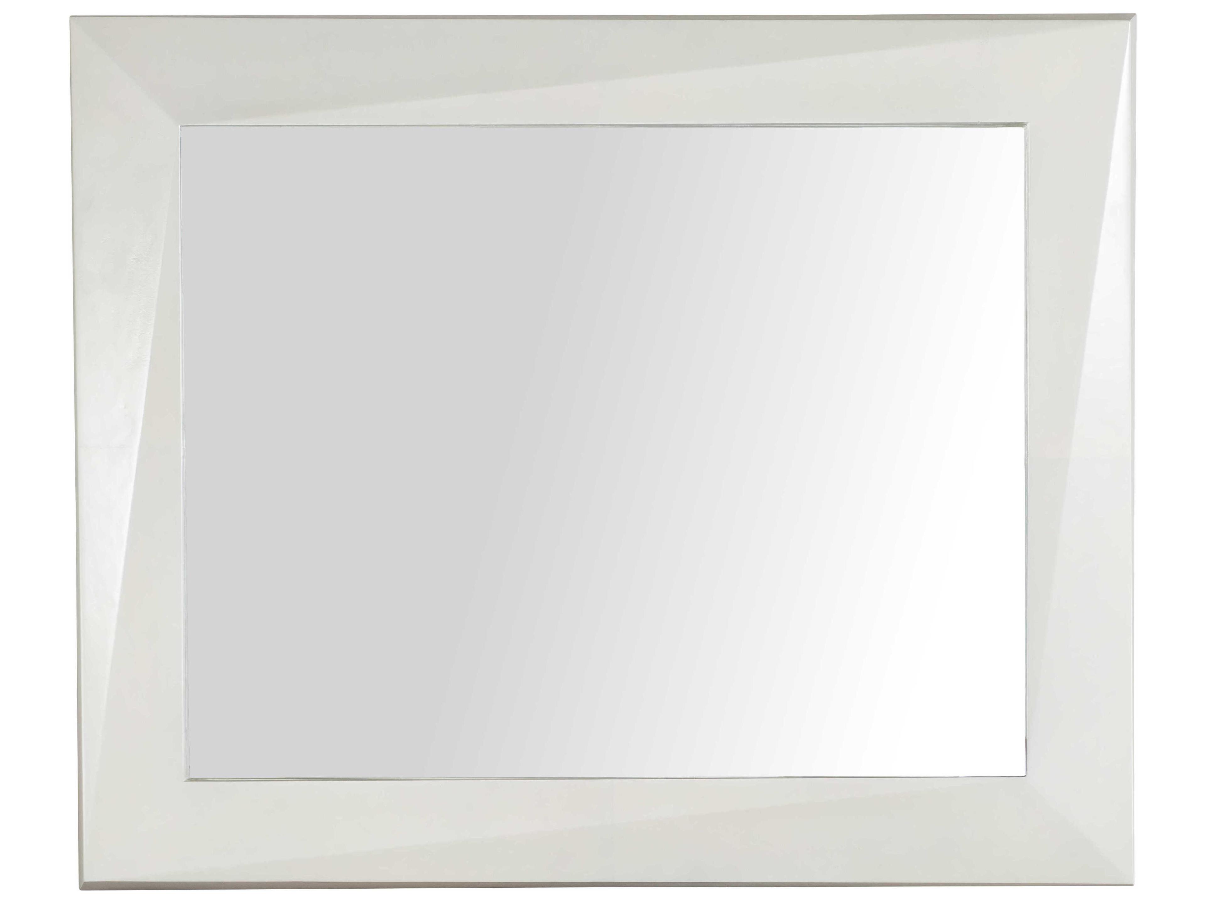 Century Furniture Carrier and Company Case Rectangular Faceted Wall Mirror