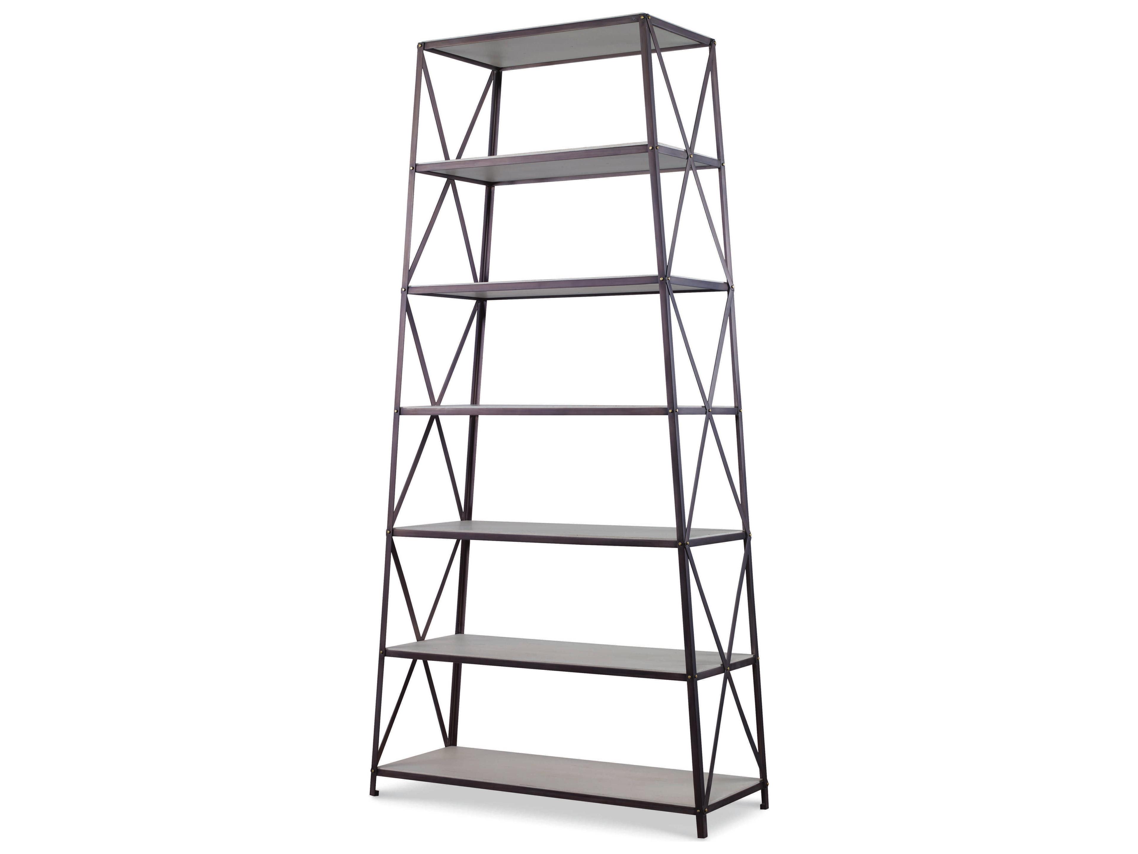 Century Furniture Ivory / Gunmetal Archive Etagere