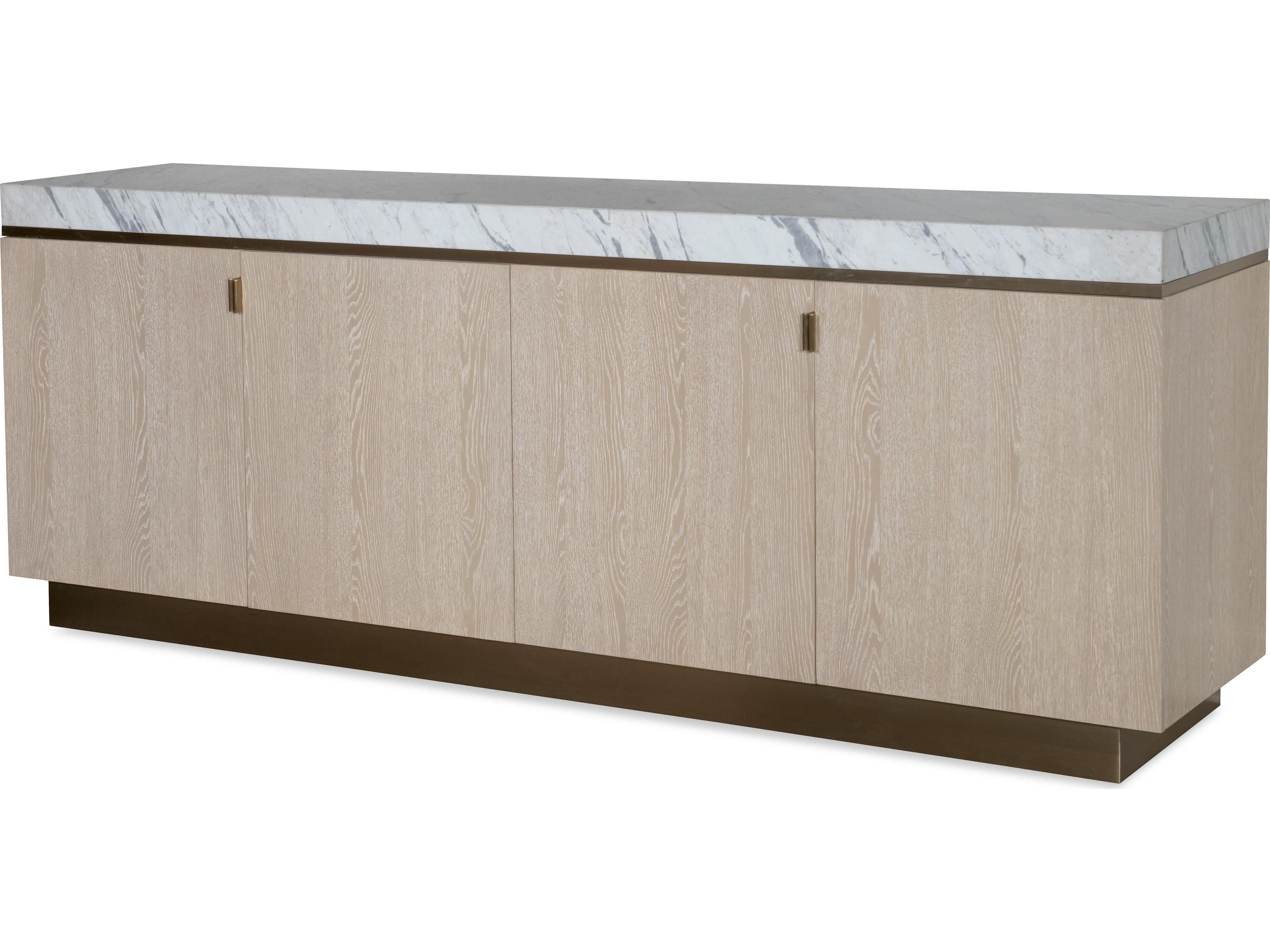 Century Furniture Cadence 90" Oak Wood Sand Cerused Sideboard