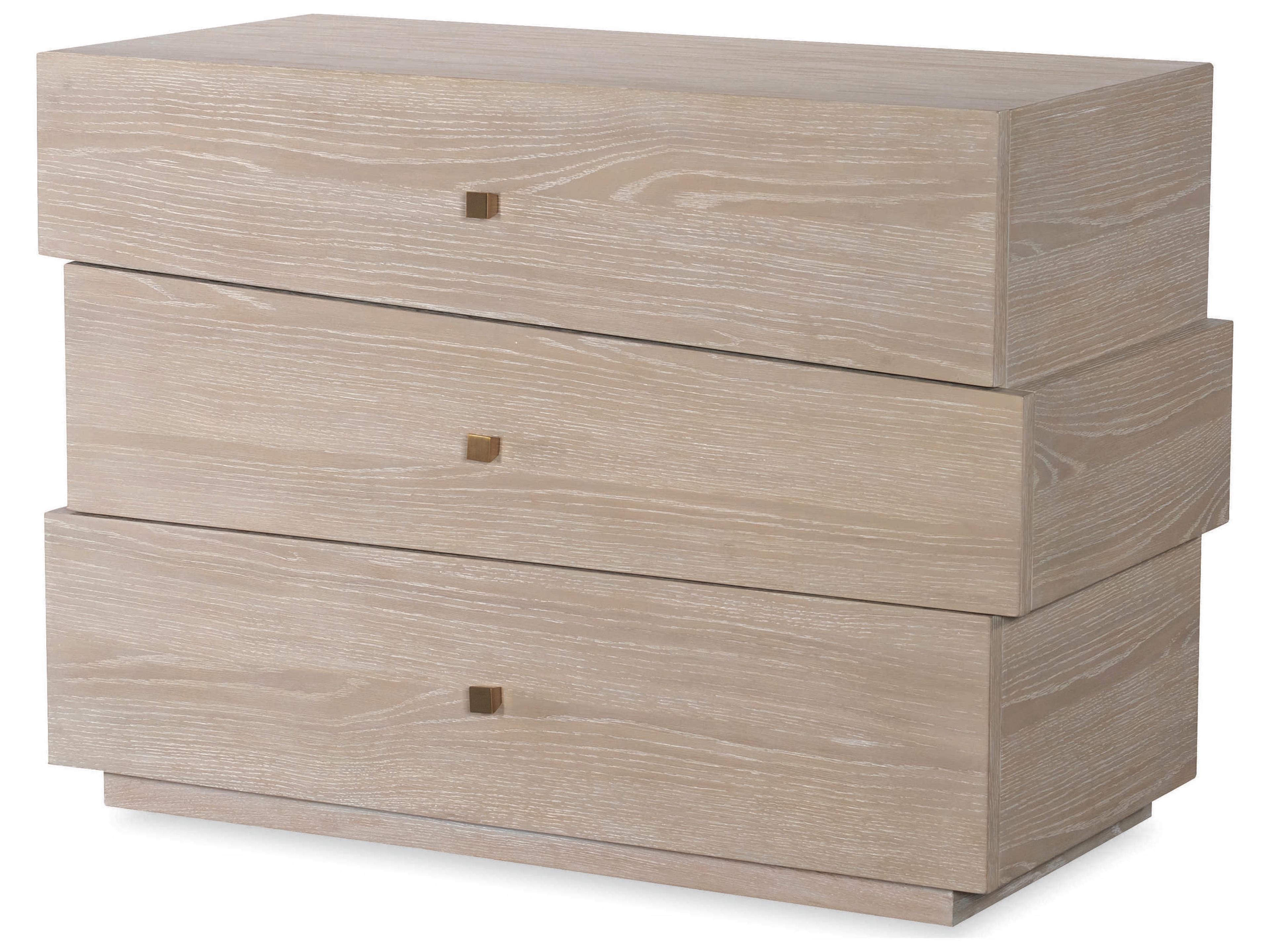 Century Furniture Cadence Sand Cerused Beige Oak Wood Accent Chest