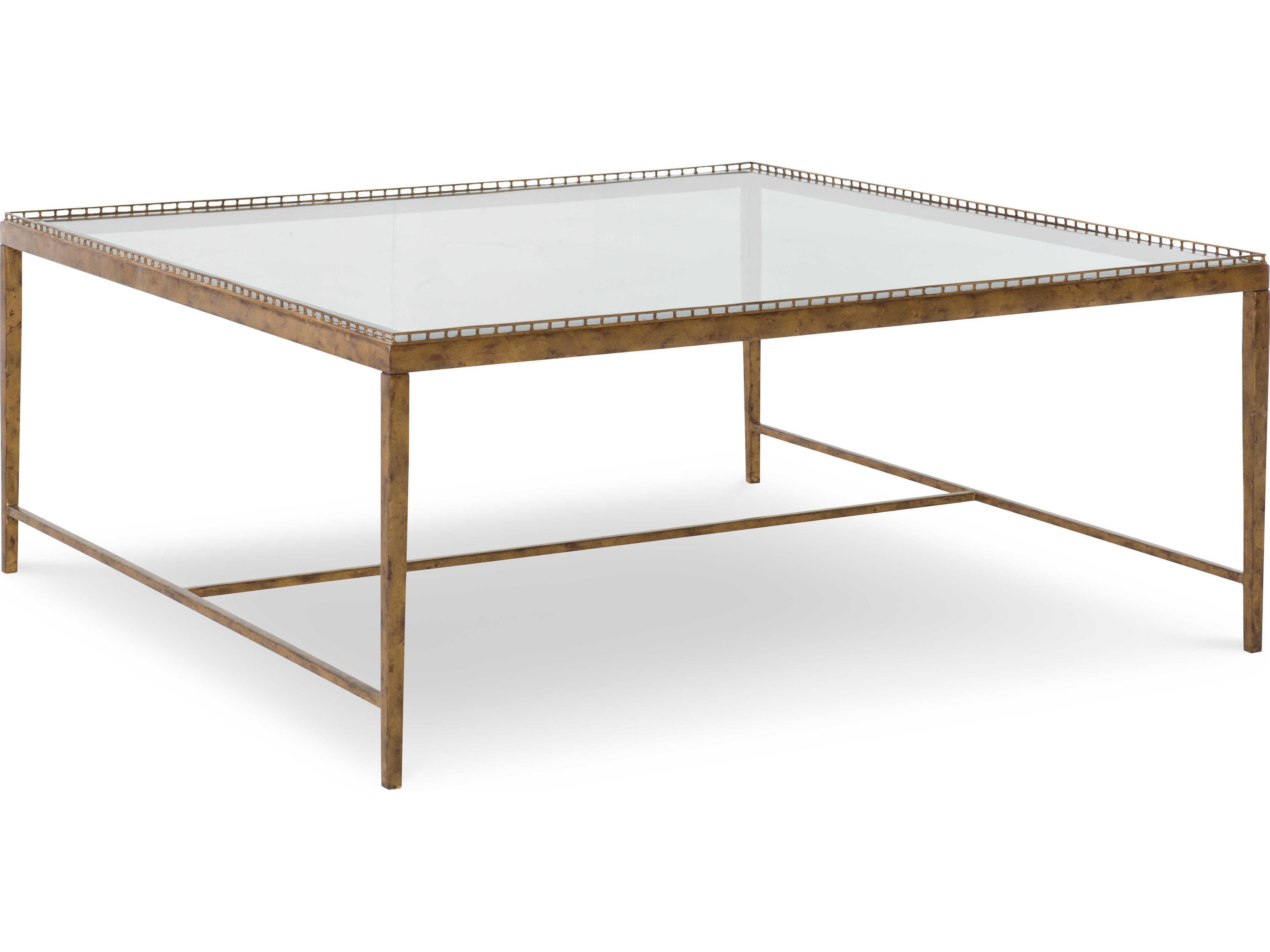 Century Furniture Details Occasional Square Glass Coffee Table