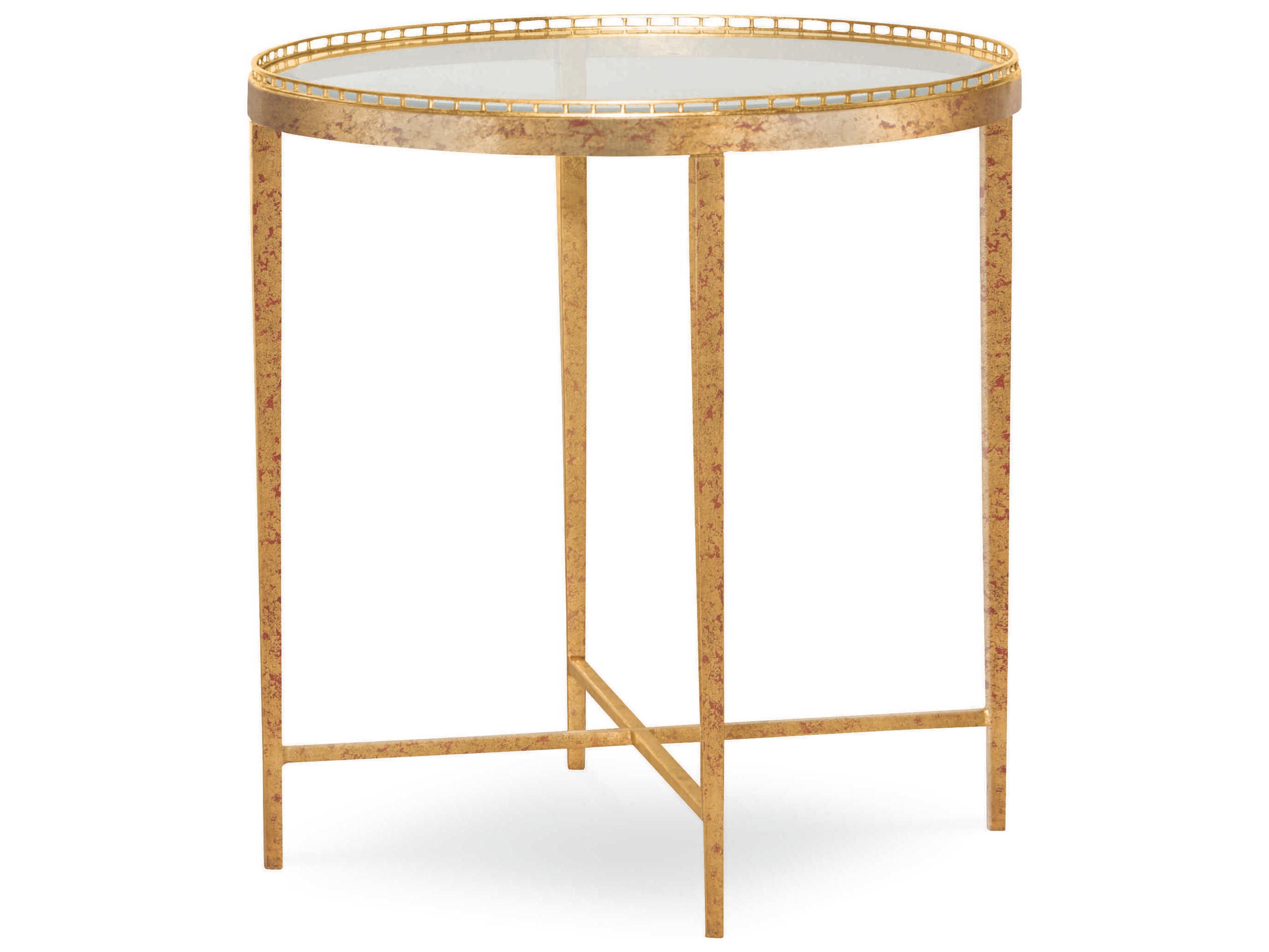 Century Furniture Details Occasional Round Glass End Table