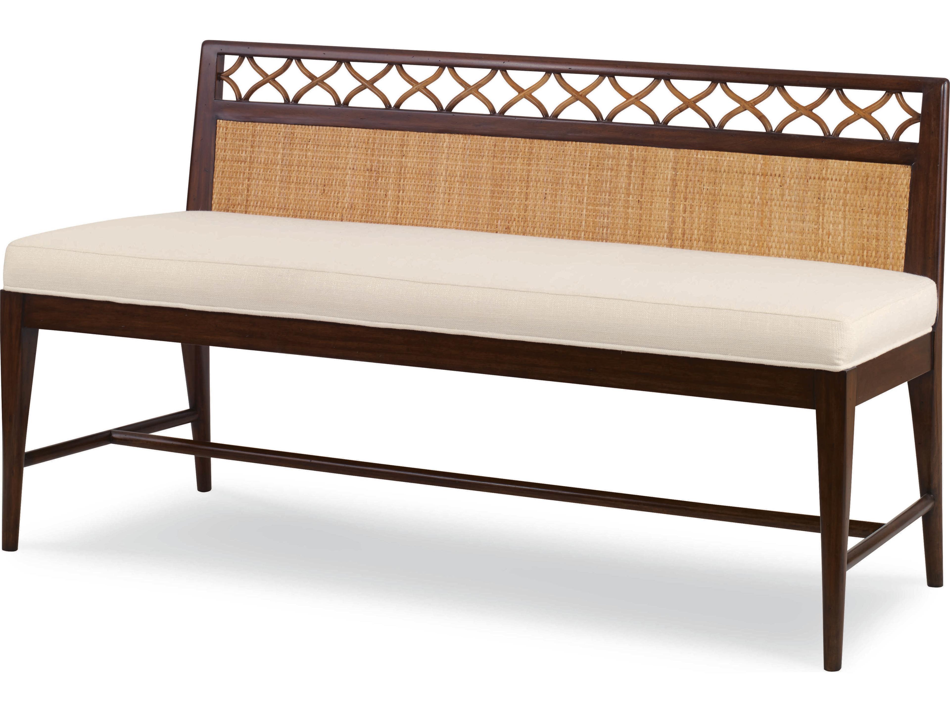 Century Furniture Curate Flax Black Upholstered Accent Bench