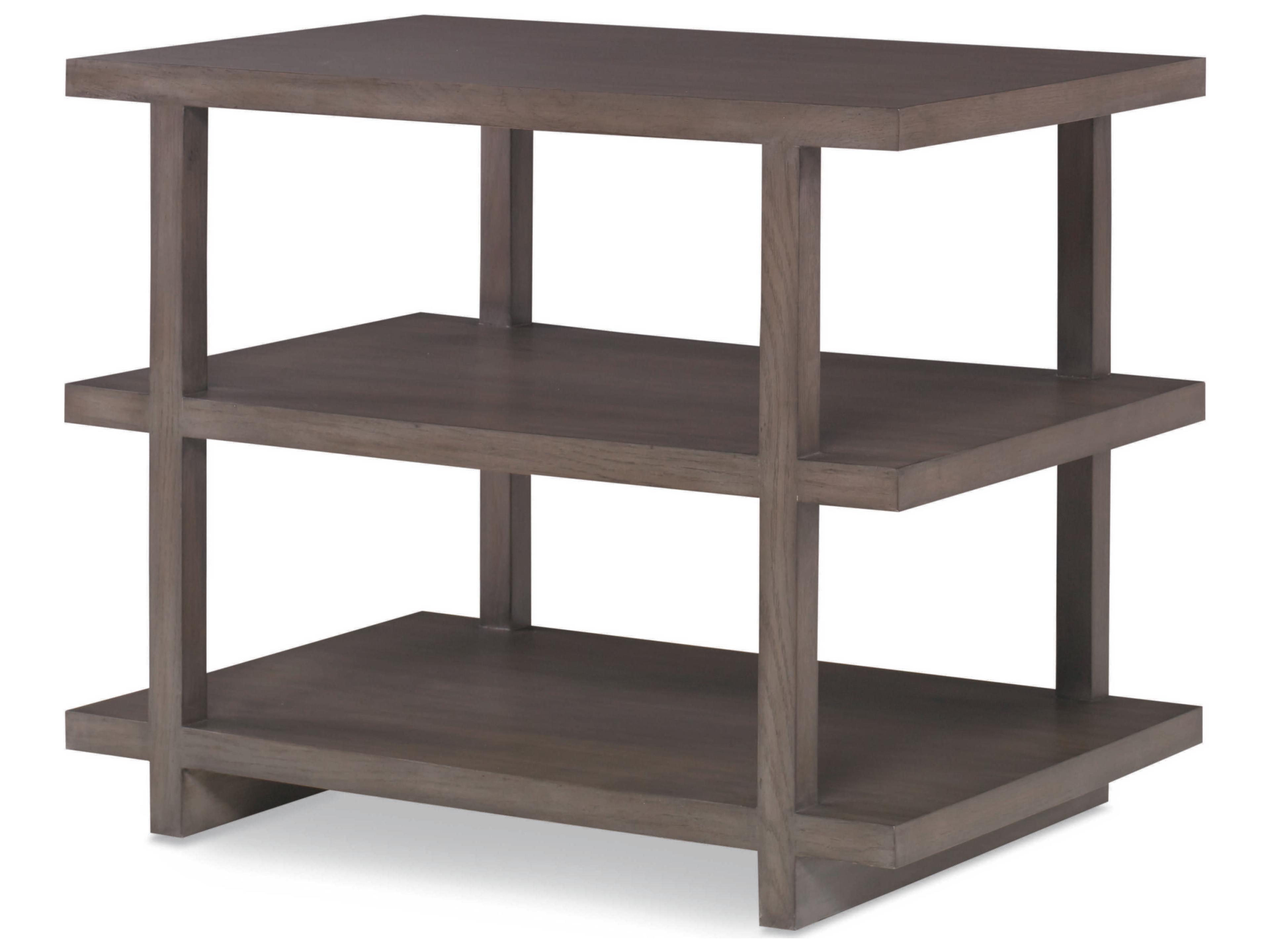 Century Furniture Curate Rectangular Wood Mink End Table