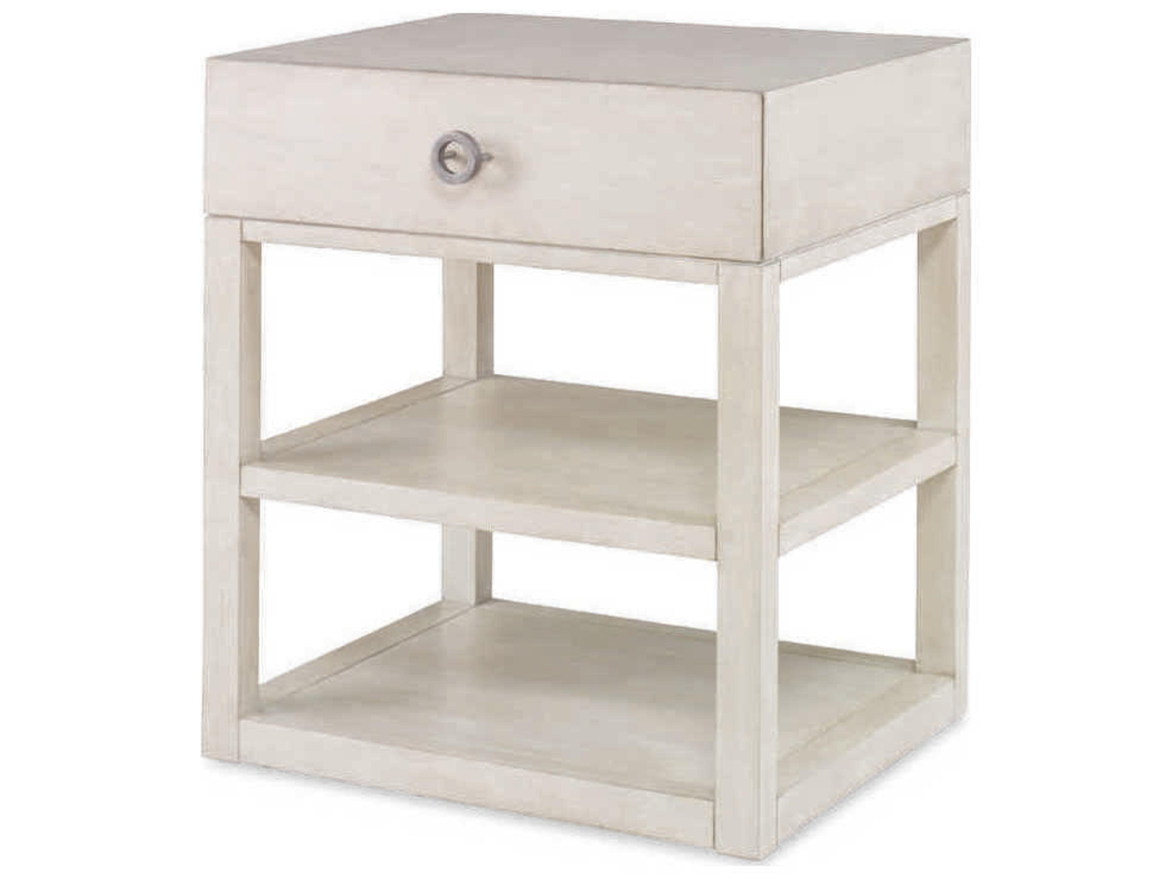 Century Furniture Curate 1-Drawer White Nightstand
