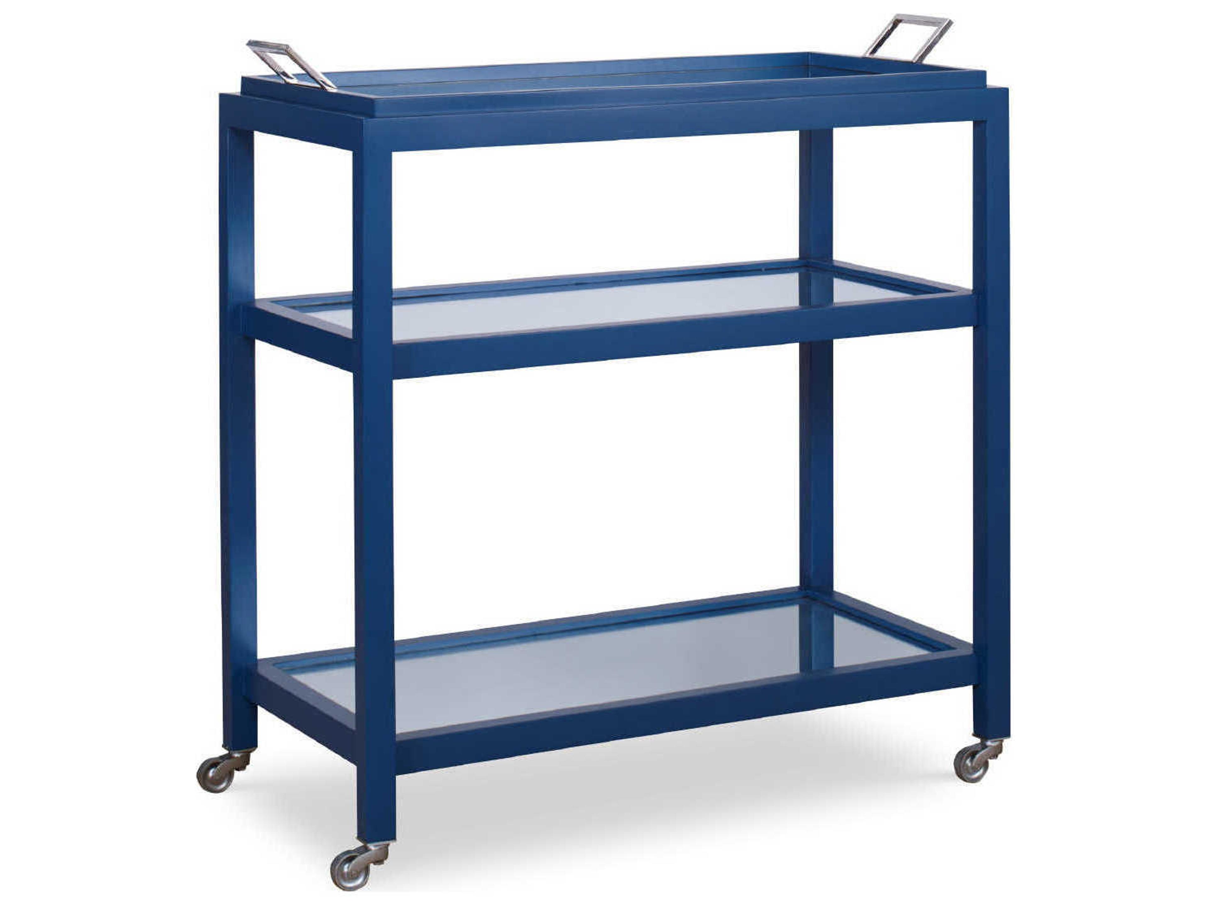 Century Furniture Curate Blue Navy Bar Cart