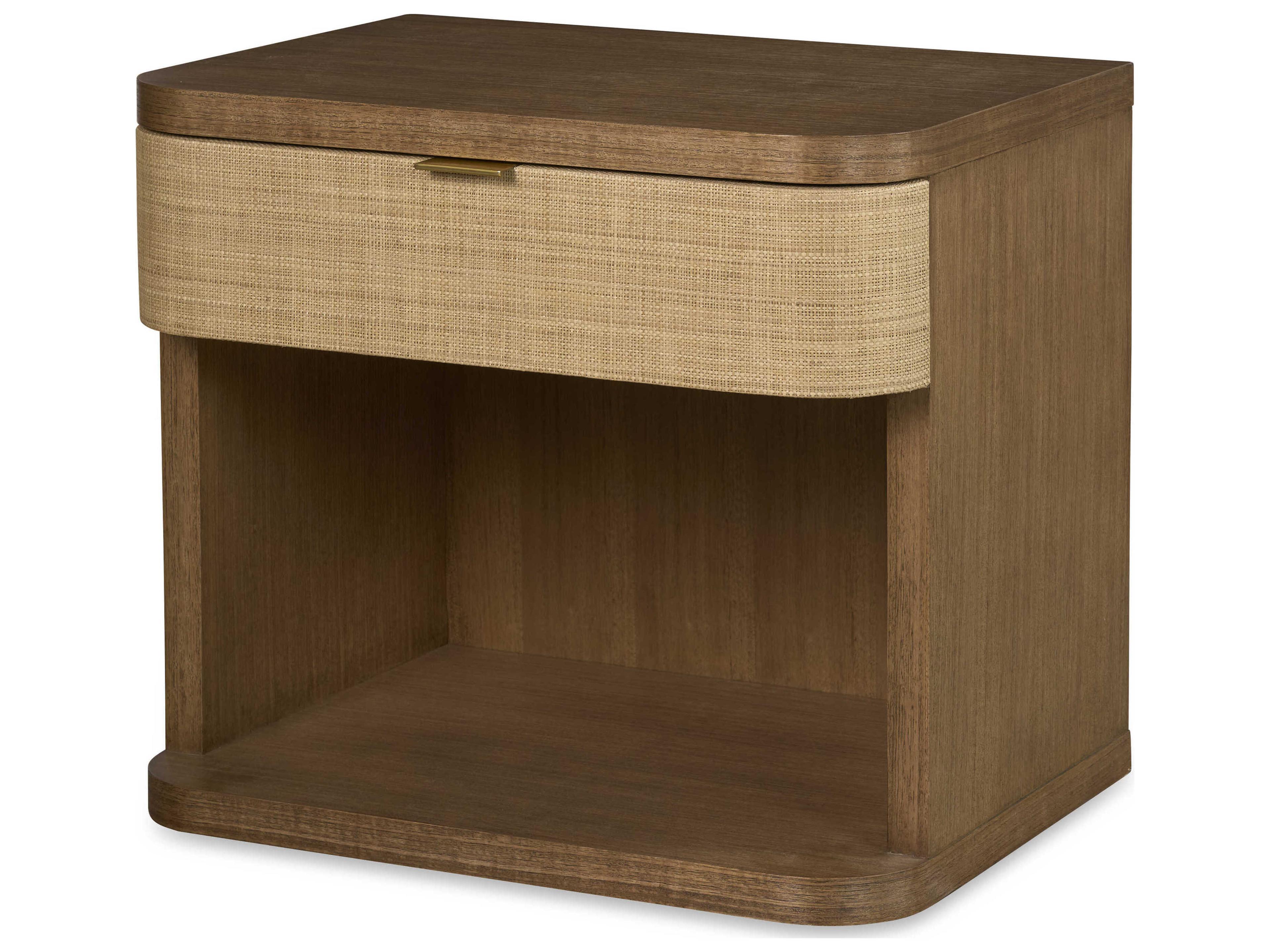 Century Furniture Curate Cruz 1-Drawer Brown Mahogany Wood Nightstand