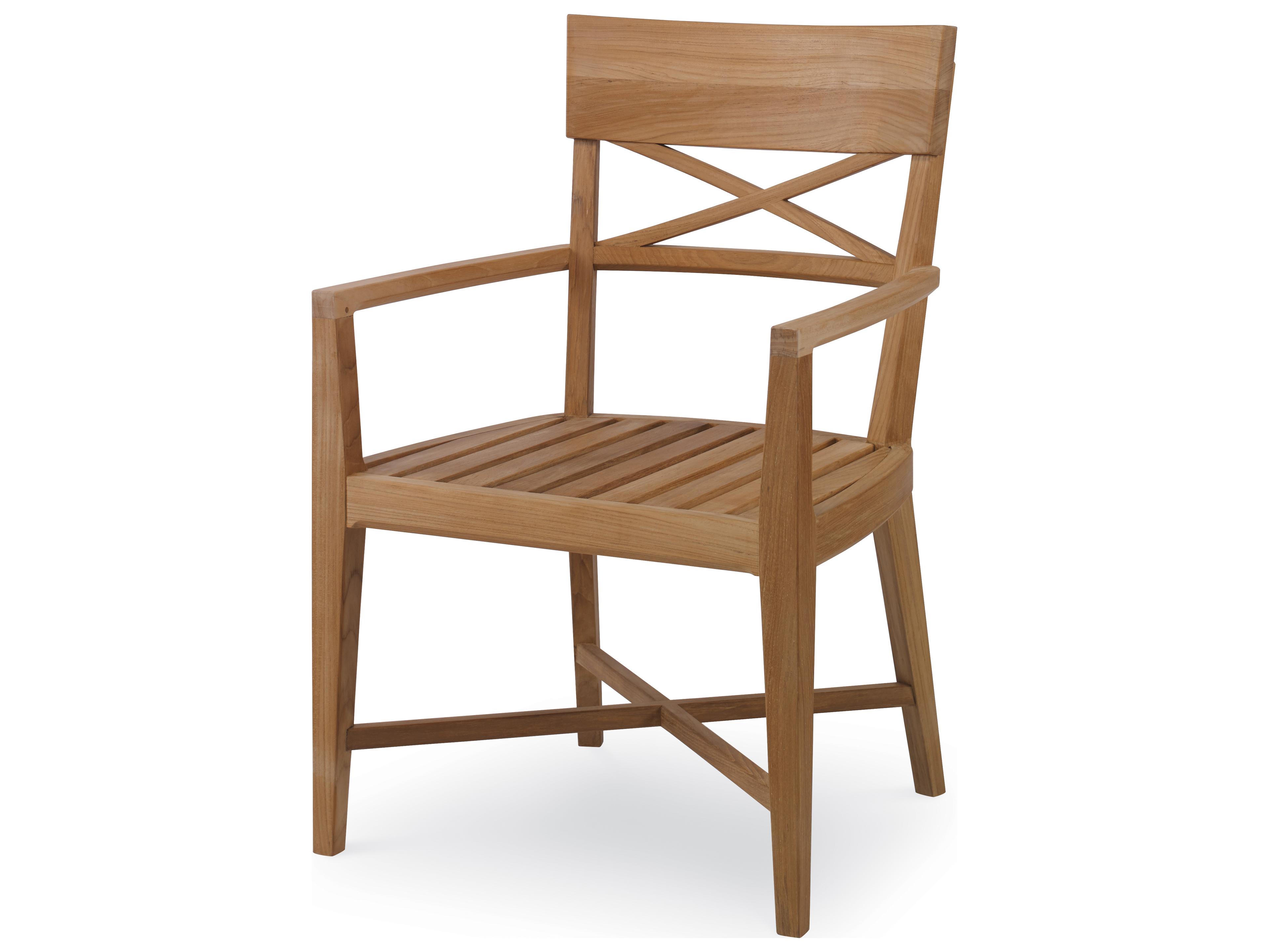 Century Furniture West Bay (d43) Teak Wood Oak Arm Dining Chair