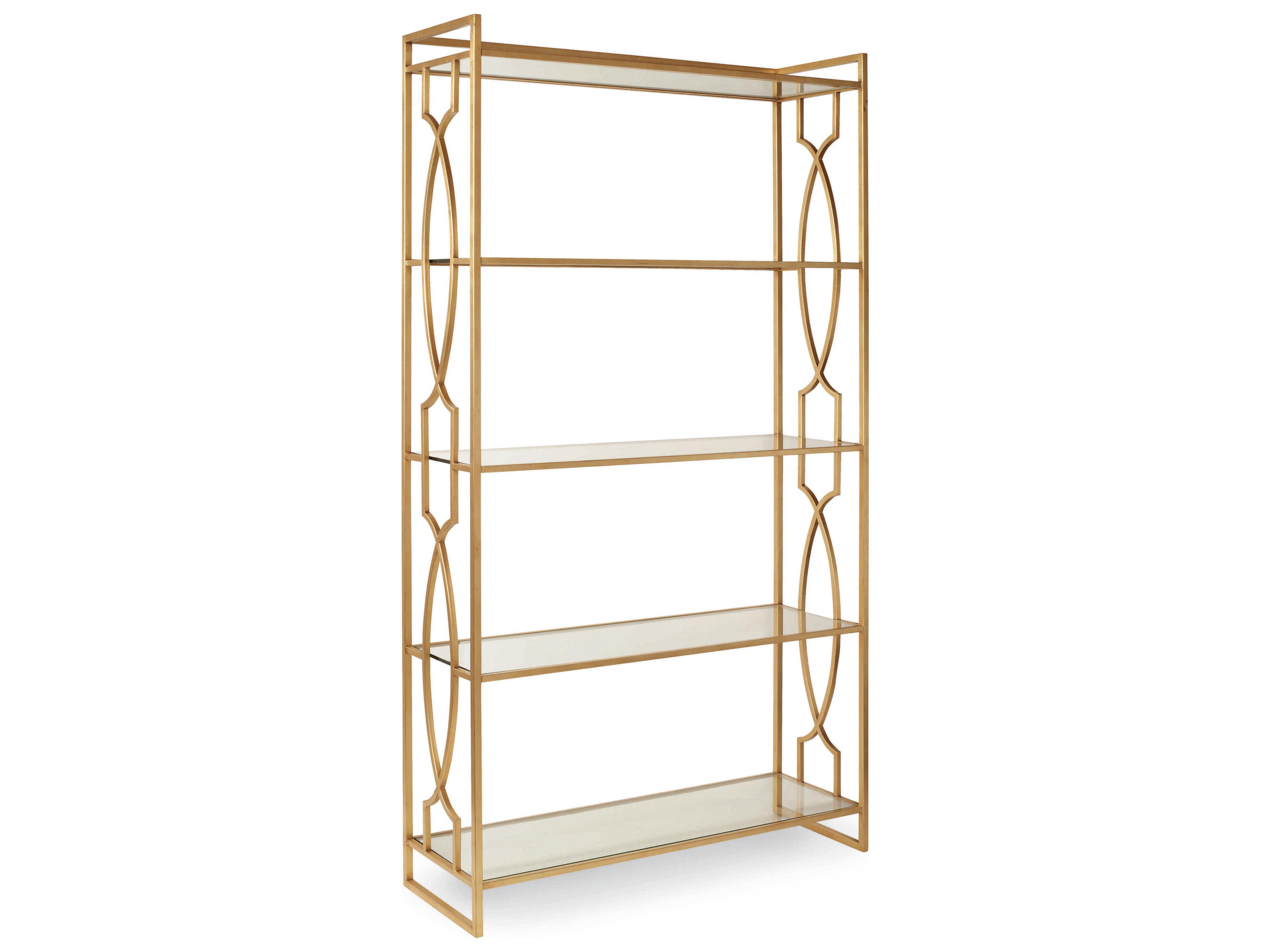 Century Furniture Monarch Gold Leaf Etagere