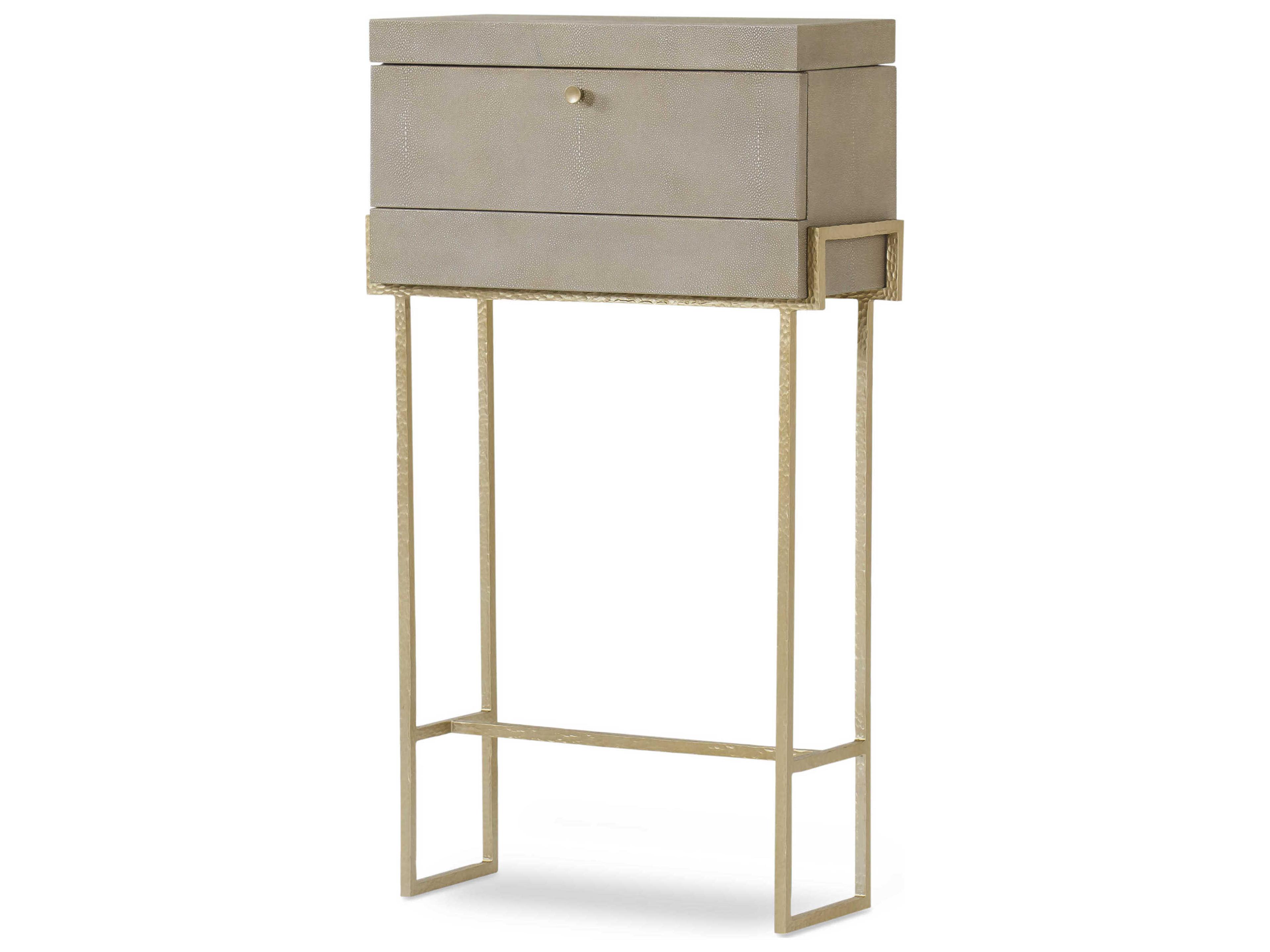 Century Furniture Monarch Gray Champagne Bar Cabinet