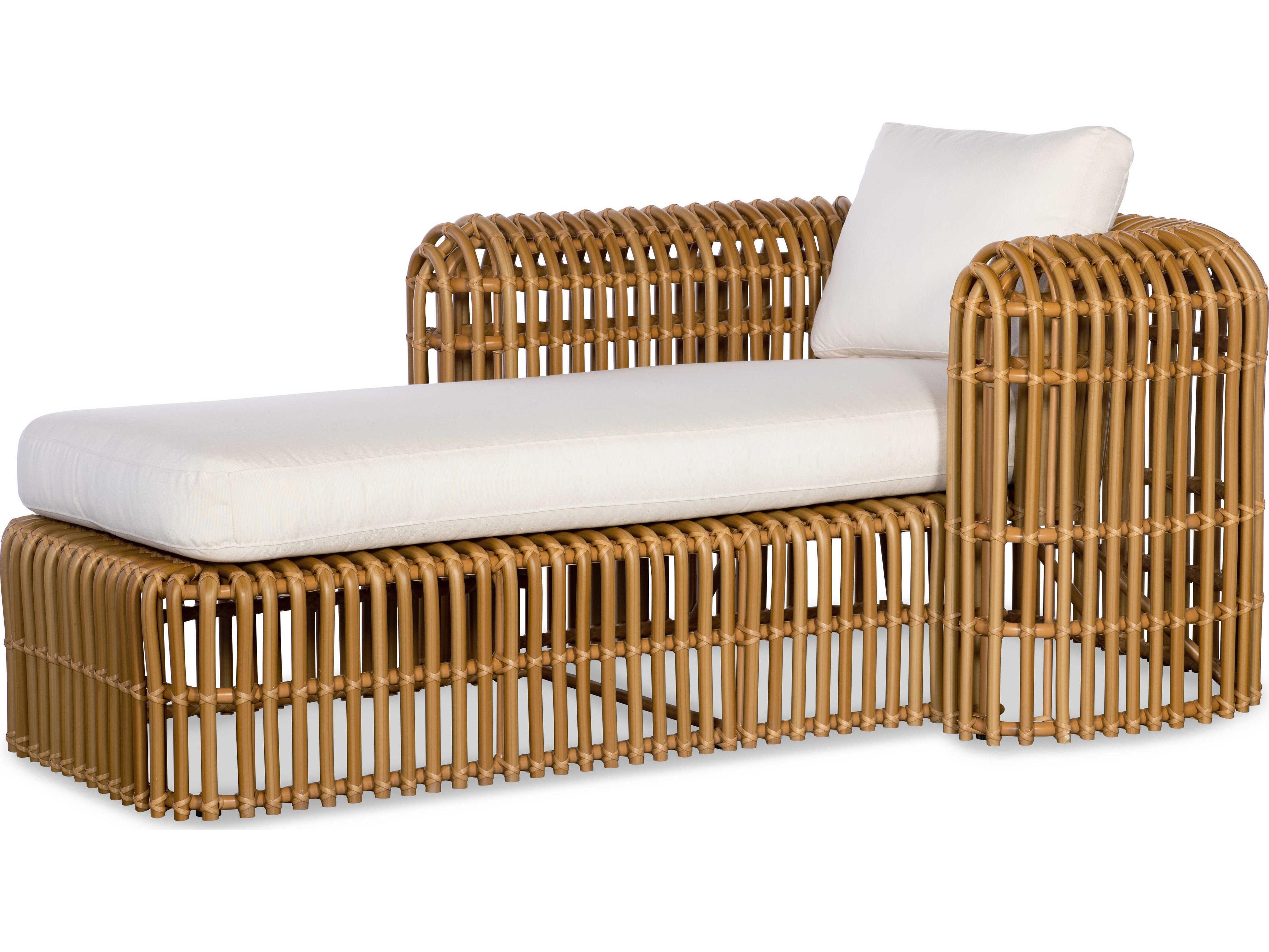 Carrier And Company Aluminum Cushion Chaise Lounge