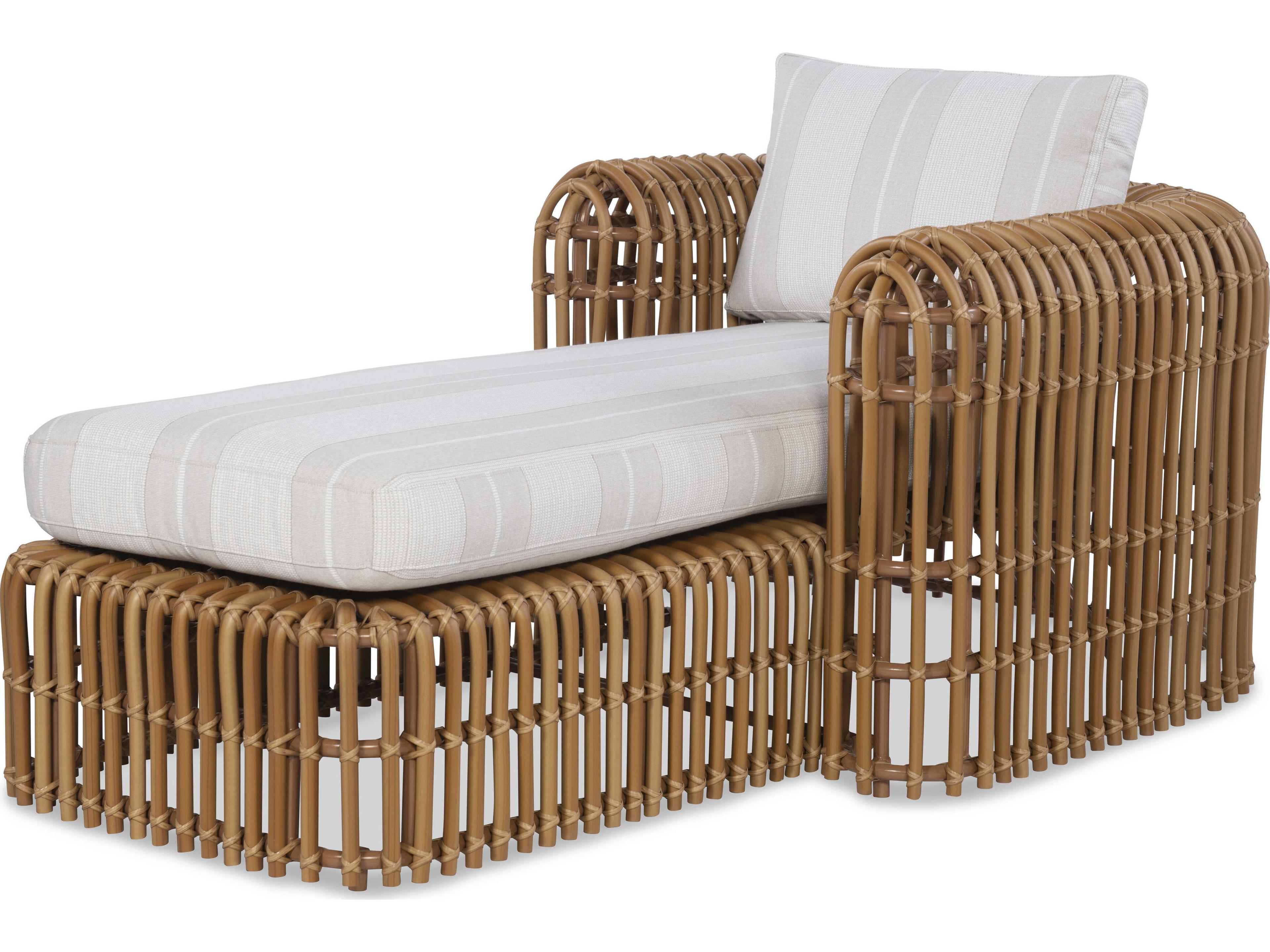 Carrier And Company Aluminum Cushion Chaise Lounge