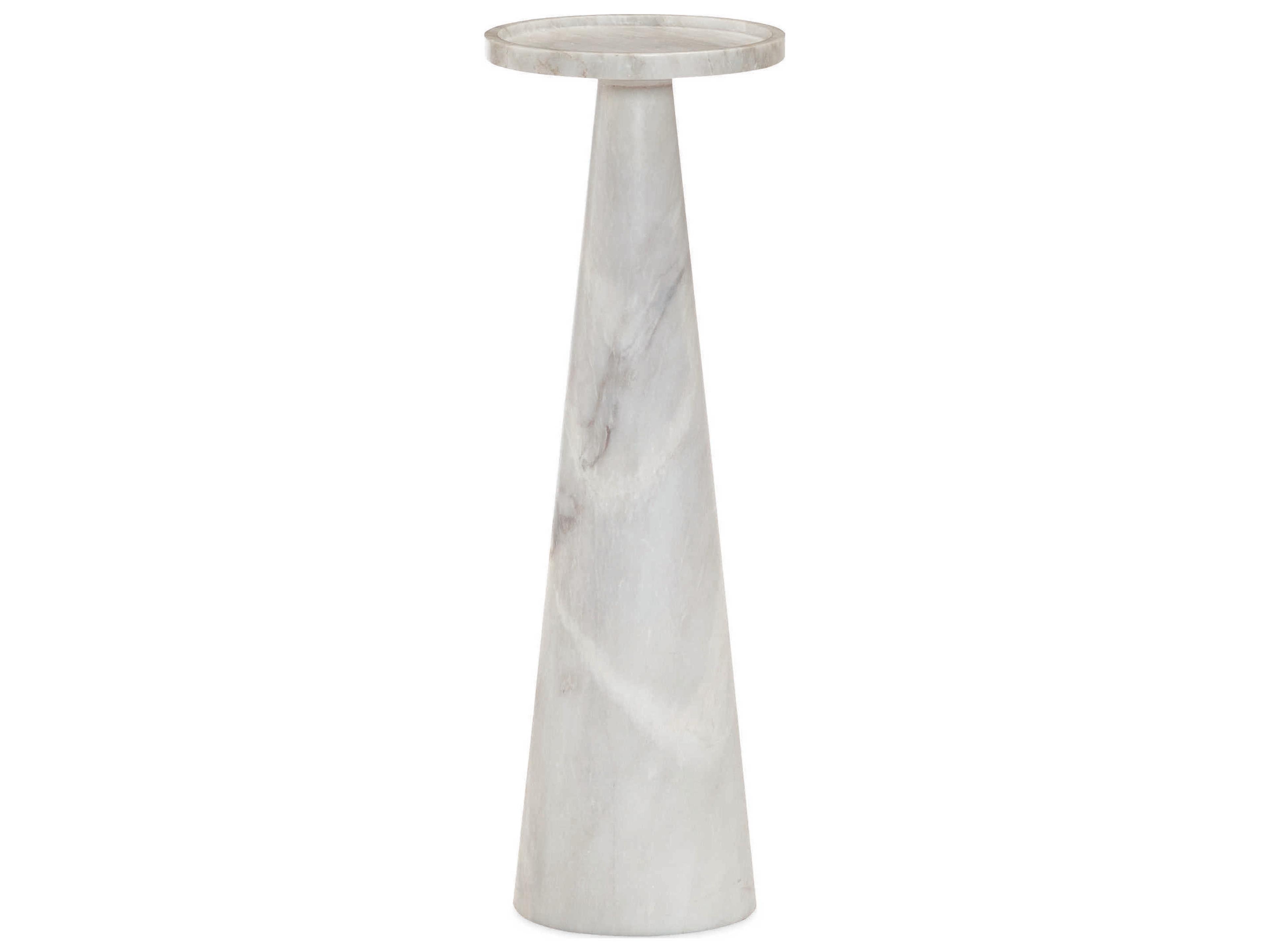 Century Furniture Grand Tour 8" Round Marble End Table