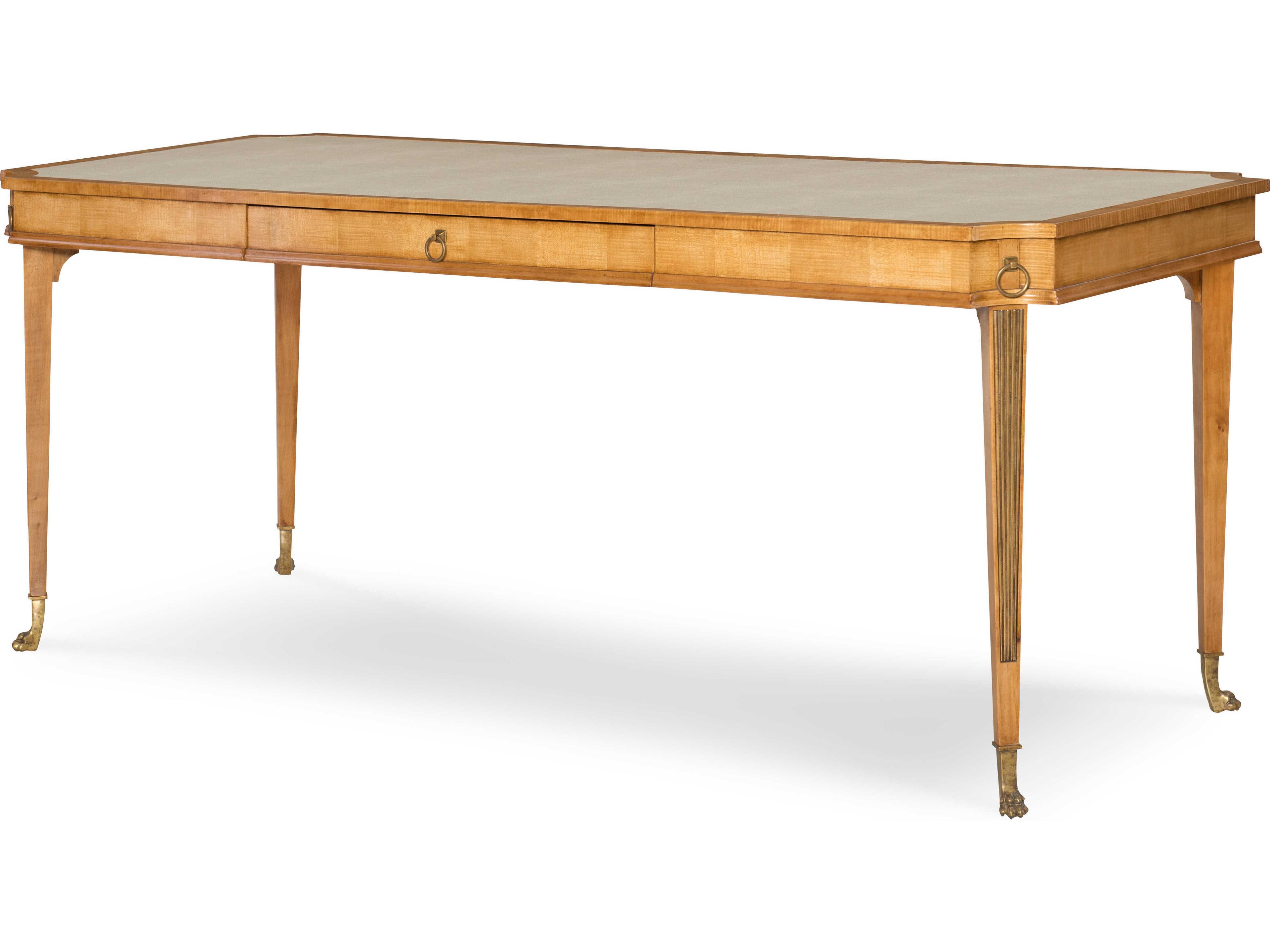 Century Furniture Grand Tour Antique Bronze Brown Maple Wood Secretary Desk