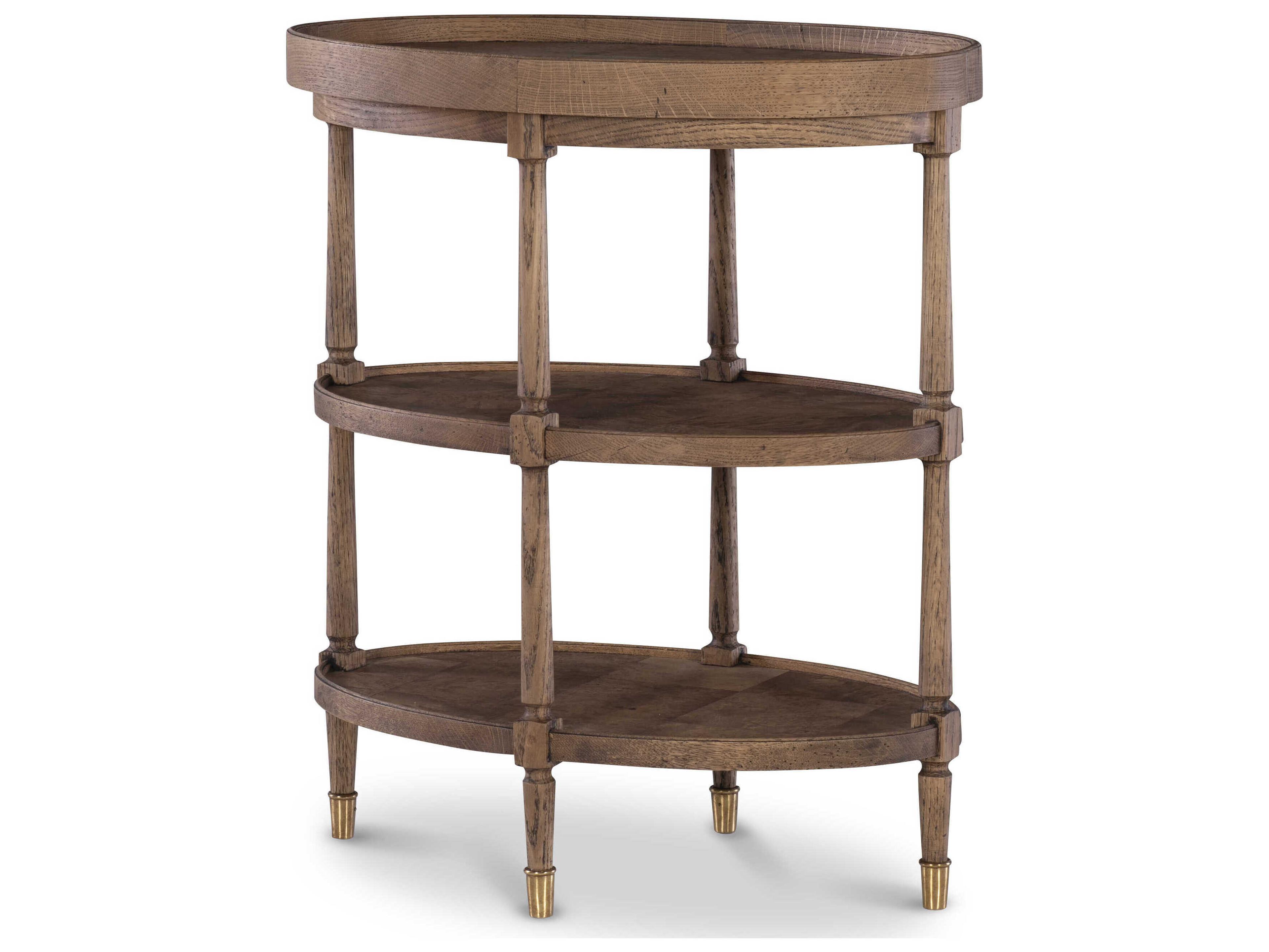 Century Furniture Grand Tour Oval Wood End Table