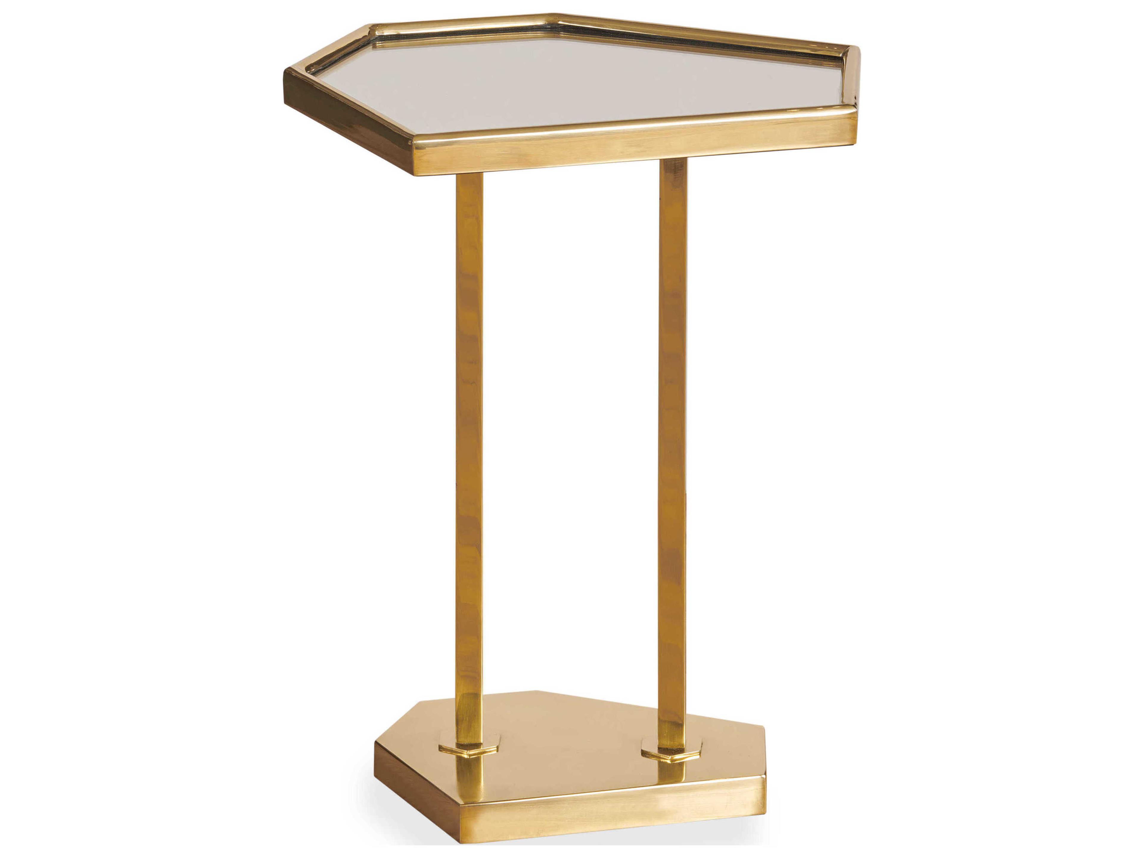 Century Furniture Grand Tour Mirror Brass End Table
