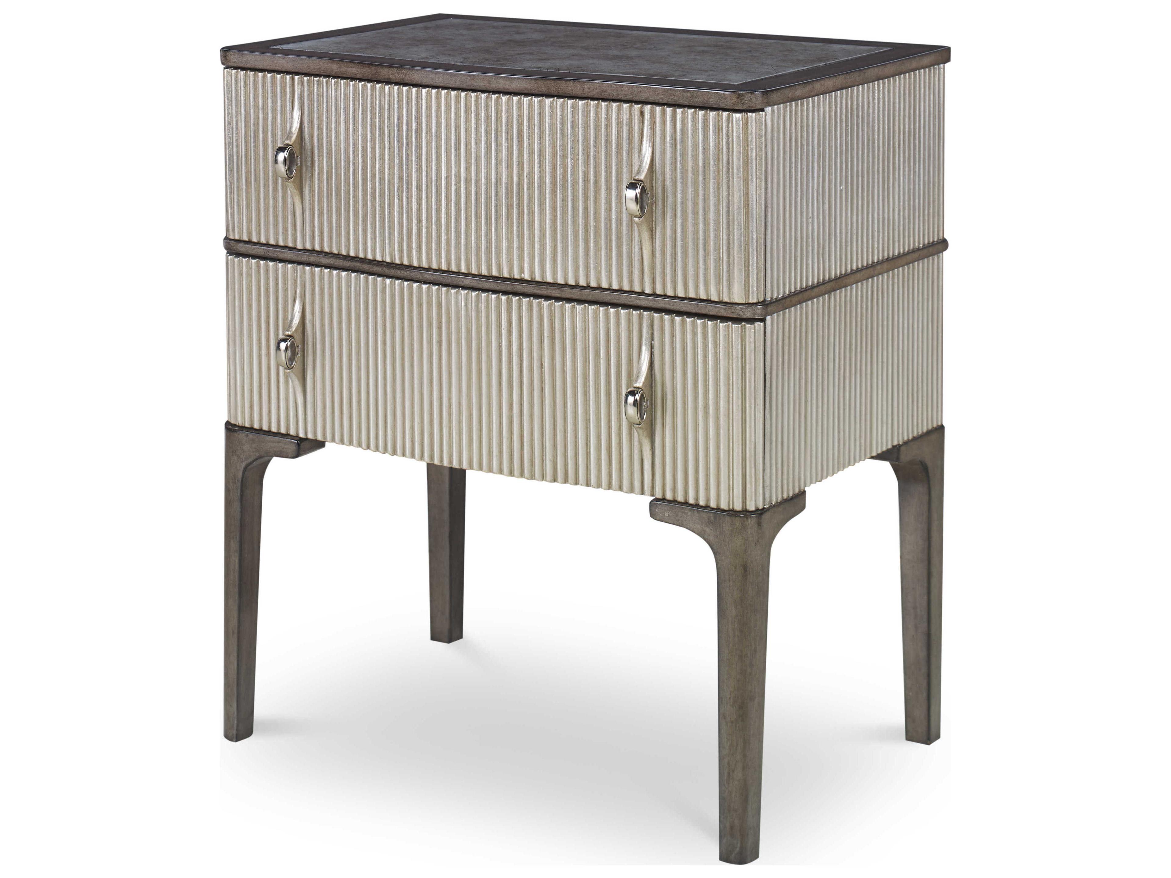 Century Furniture Grand Tour 2-Drawers Brown Ash Wood Nightstand