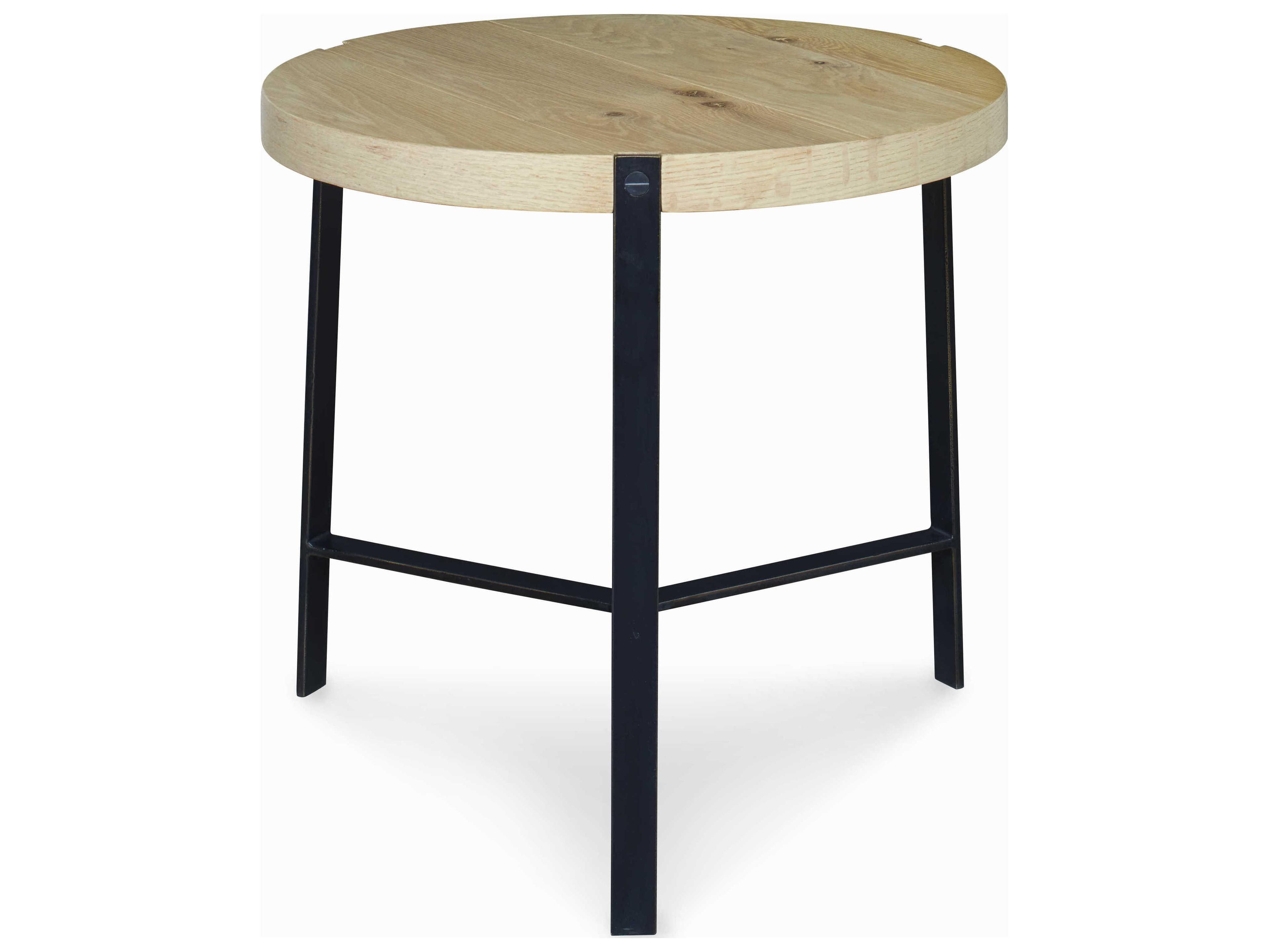 Century Furniture Grand Tour Round Wood Natural End Table