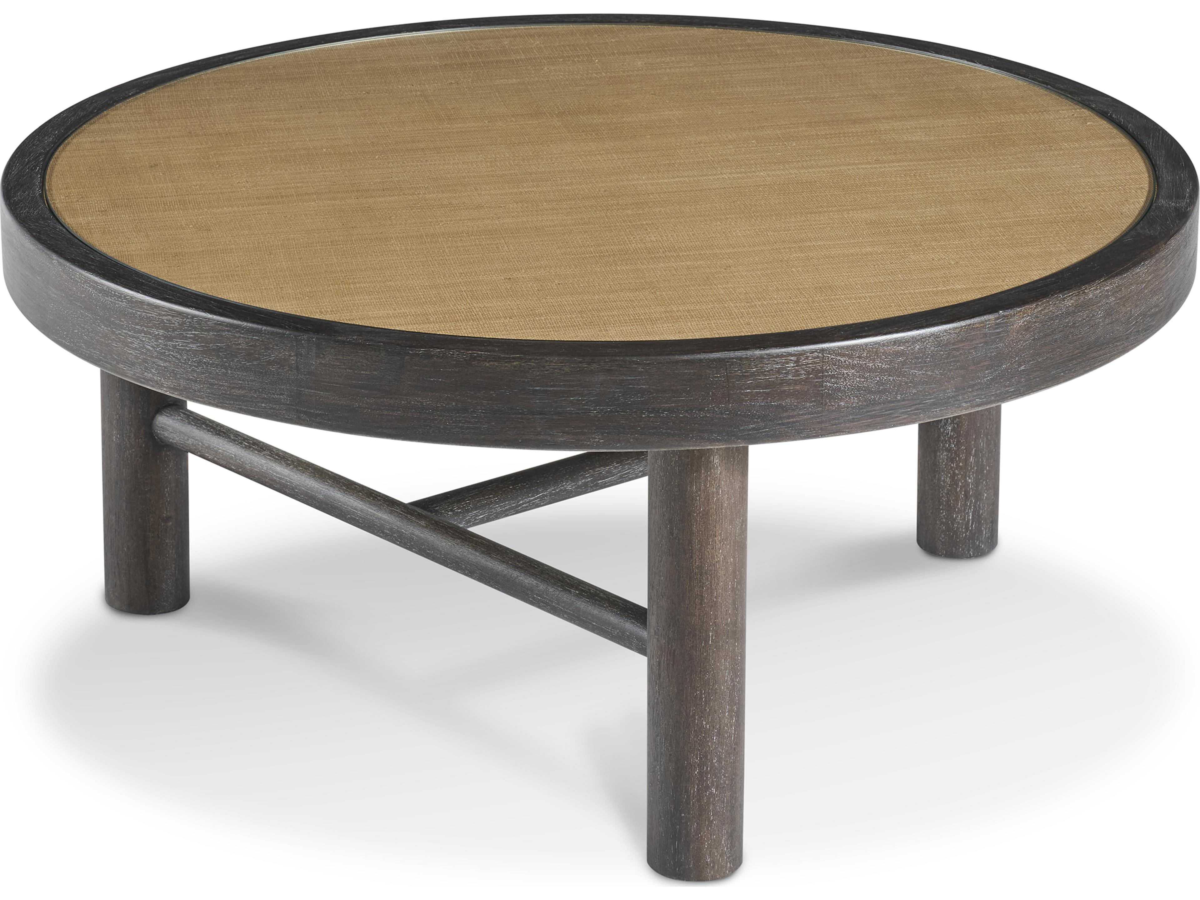 Century Furniture Grand Tour Round Glass Coffee Table