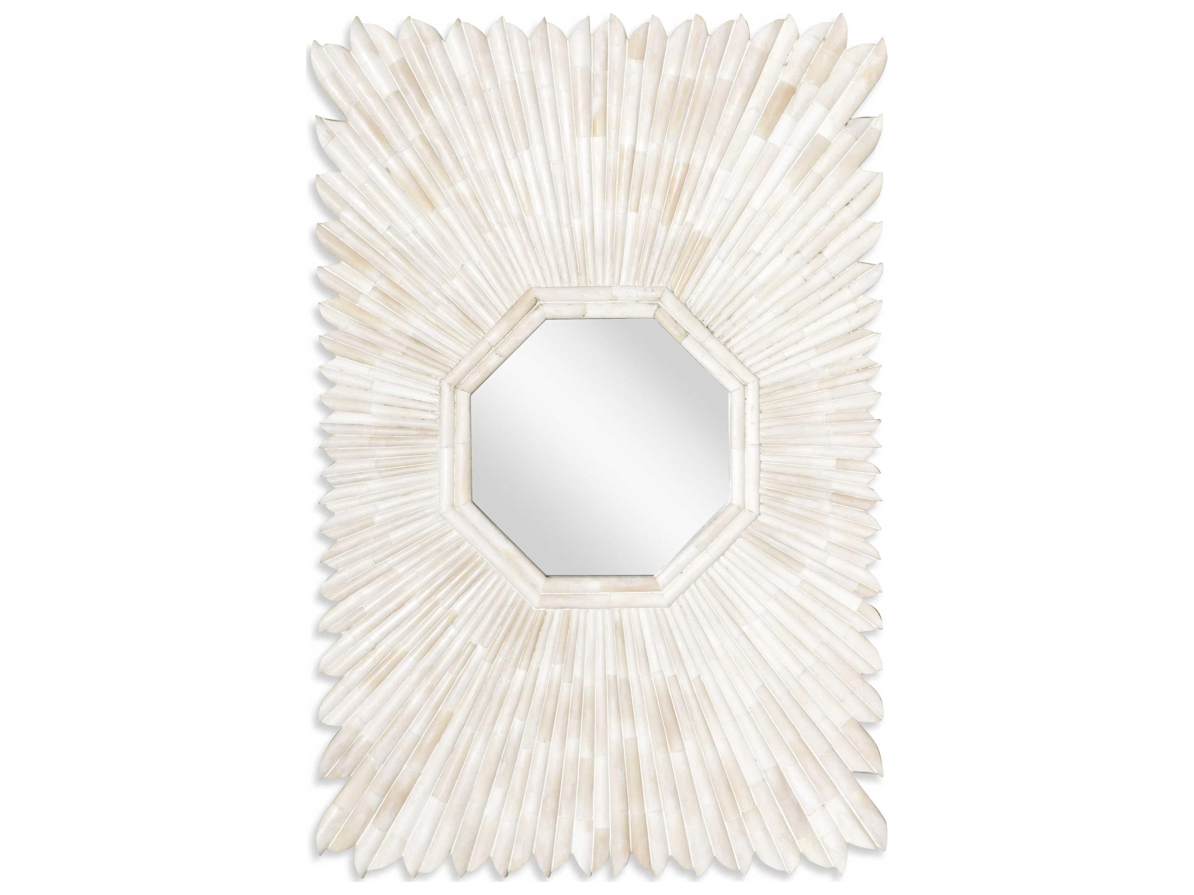 Century Furniture Grand Tour Sunray Bone Rectangular Wall Mirror